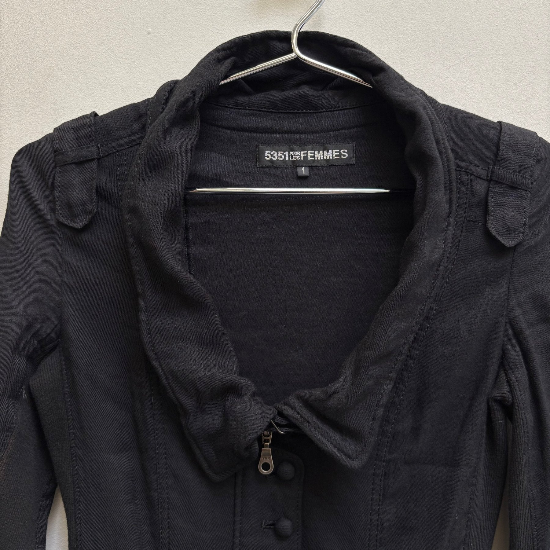 00s 5351 Pour Les Femmes Zip Up Military Jacket - Image 3