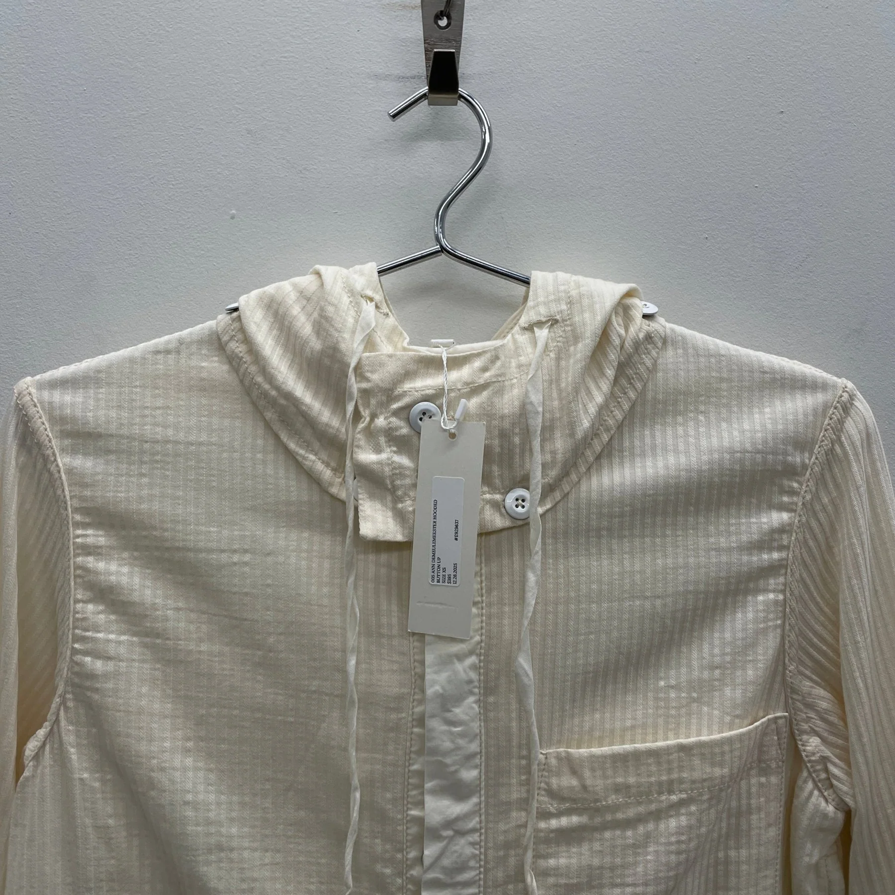 00s Ann Demeulemeester Hooded Button Up Shirt - Image 3