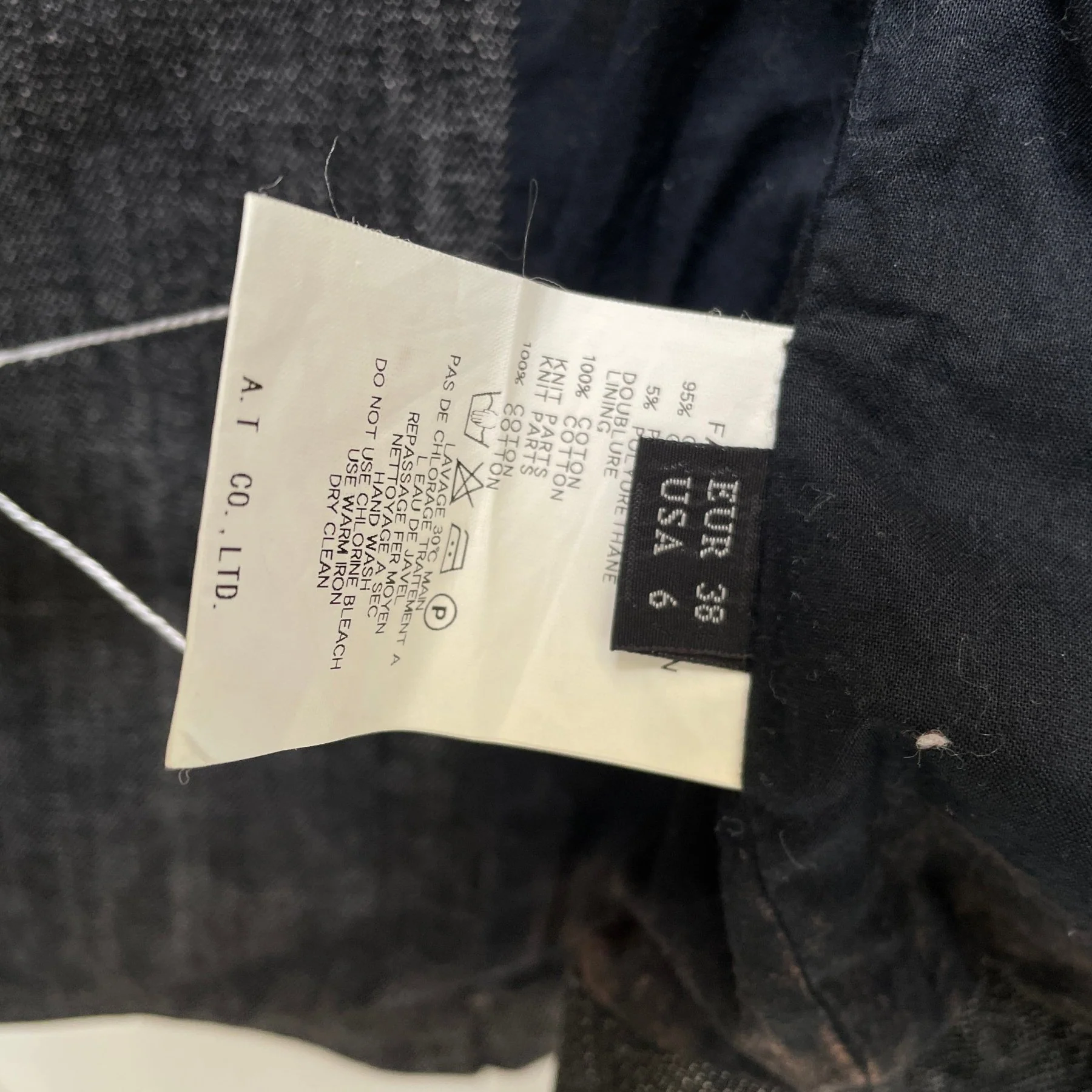 00s Atsuro Tayama High Neck Denim Knit Jacket - Image 10