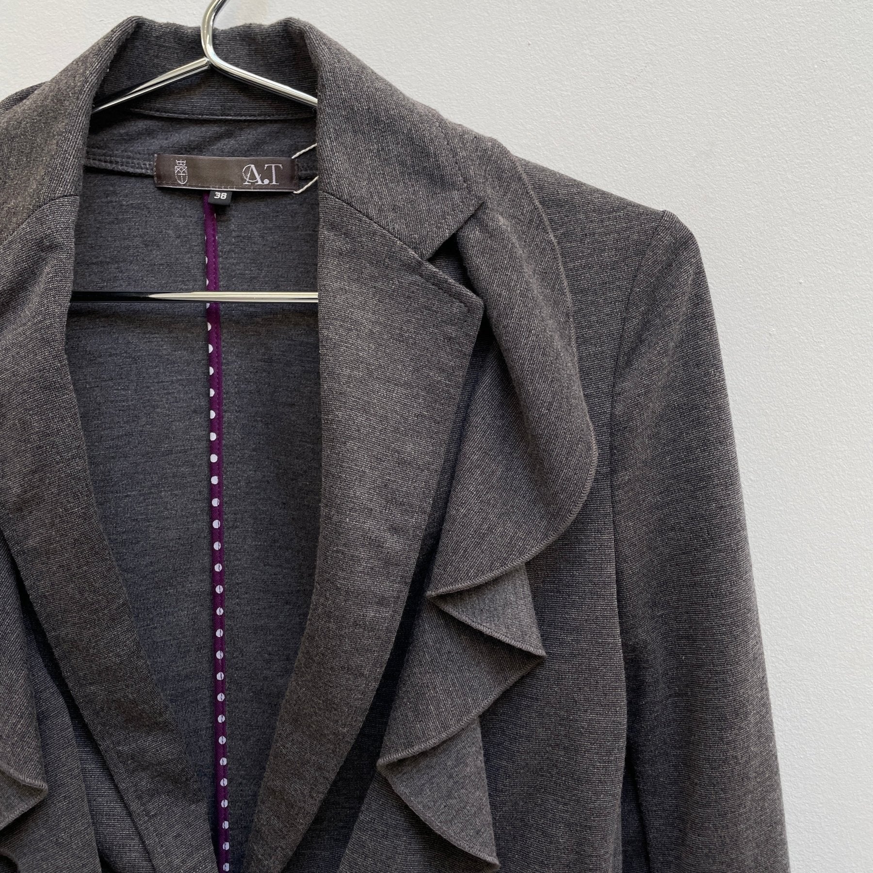 00s Atsuro Tayama Ruffle Trim Blazer - Image 4