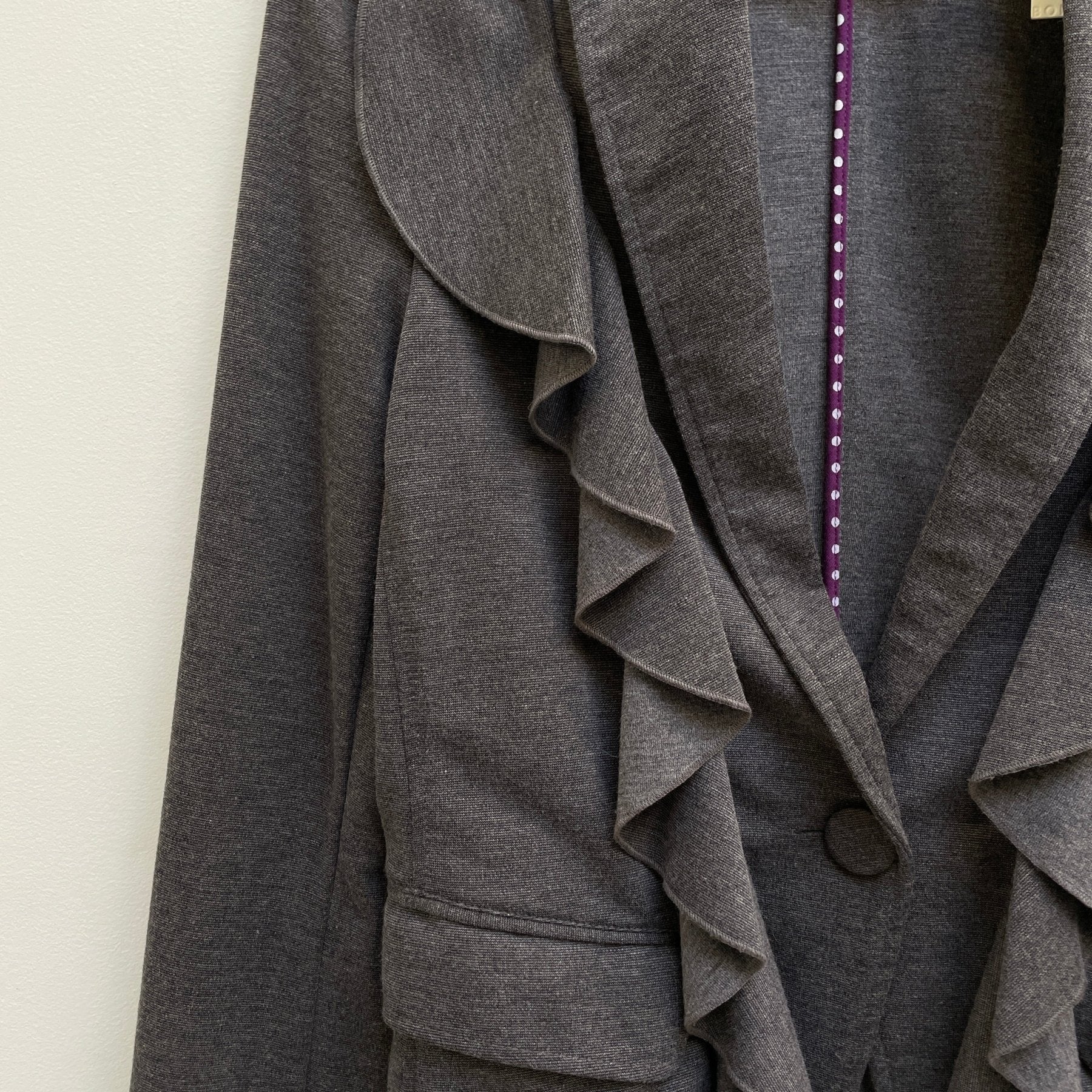 00s Atsuro Tayama Ruffle Trim Blazer - Image 5