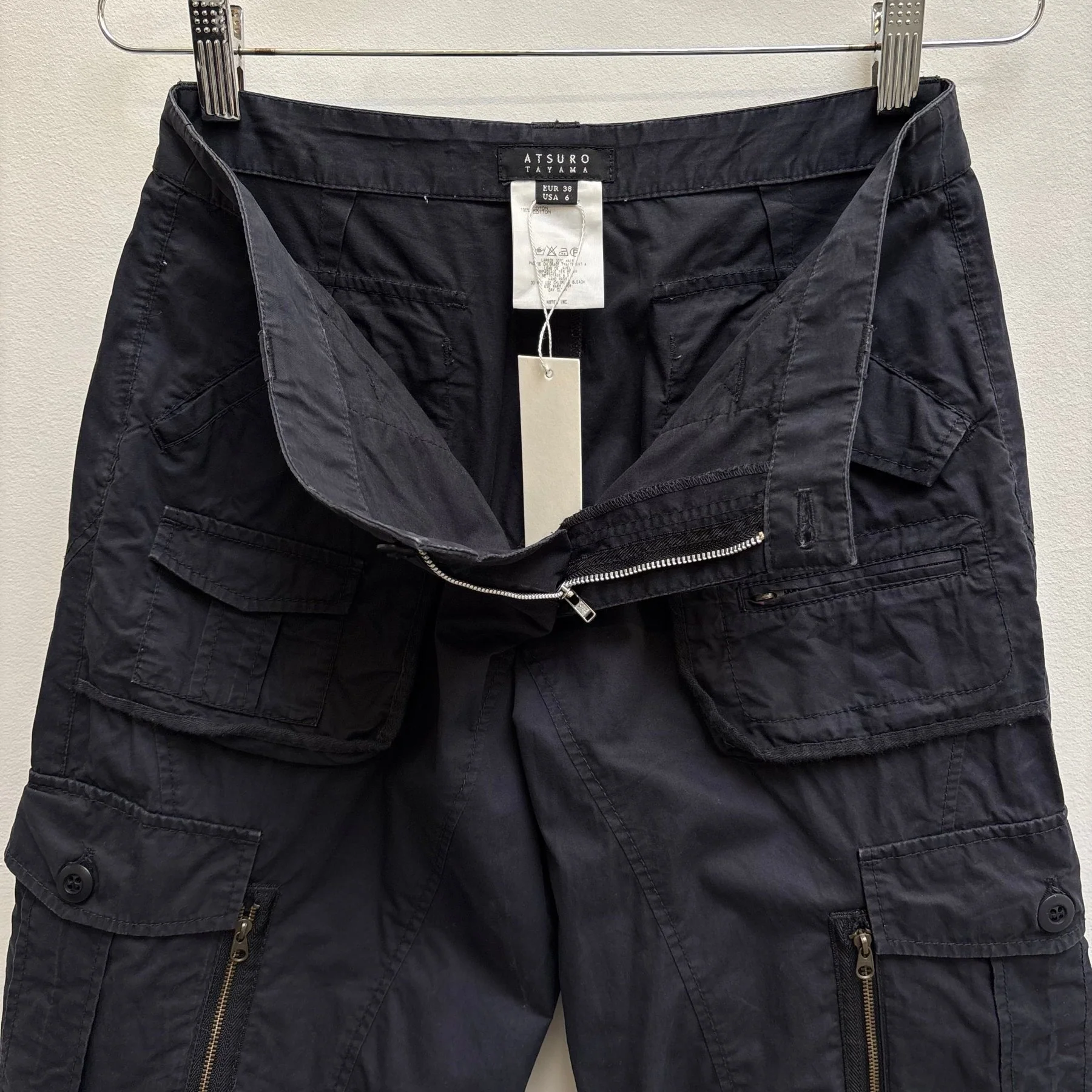 00s Atsuro Tayama Wide Leg Cargo Pants - Image 12