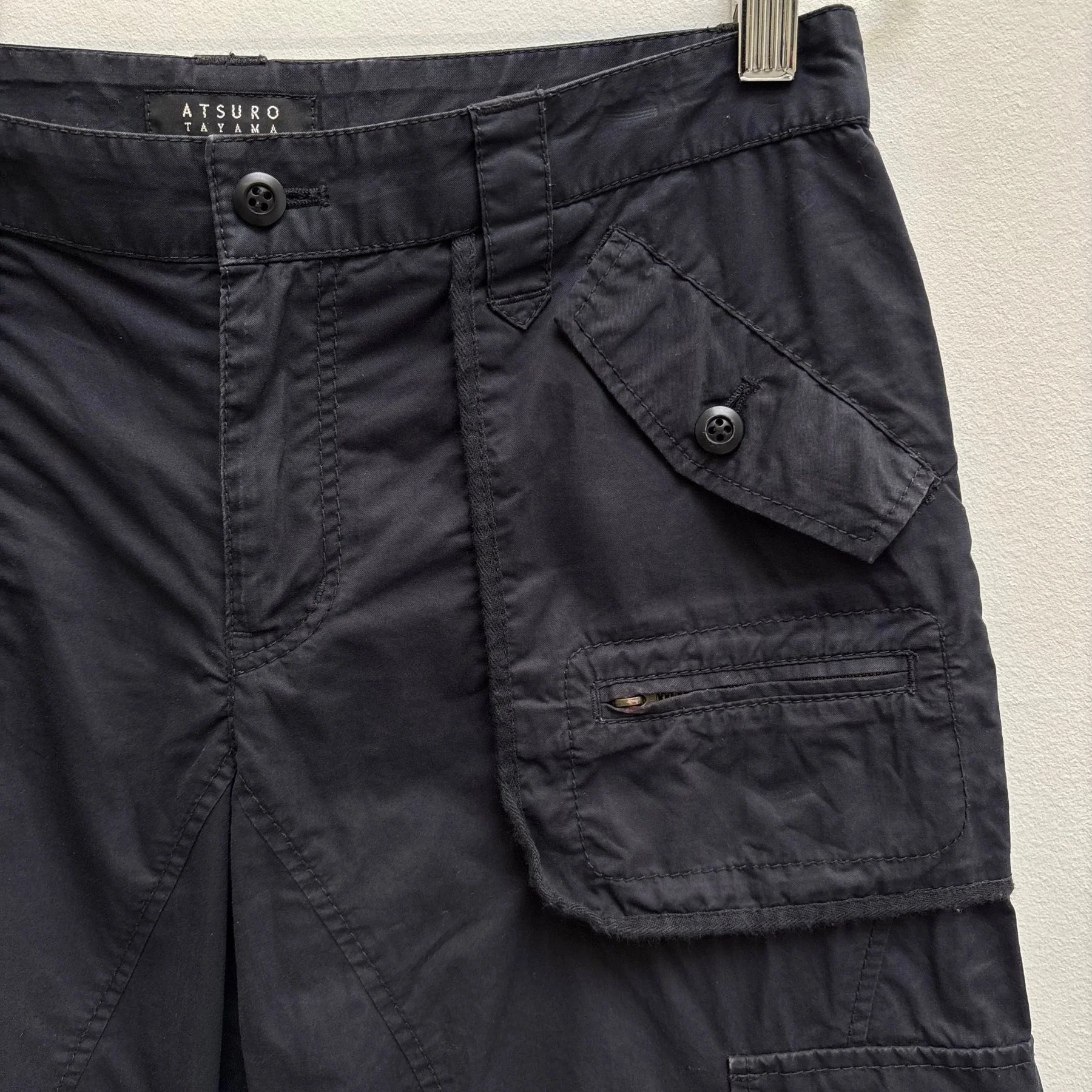 00s Atsuro Tayama Wide Leg Cargo Pants - Image 5