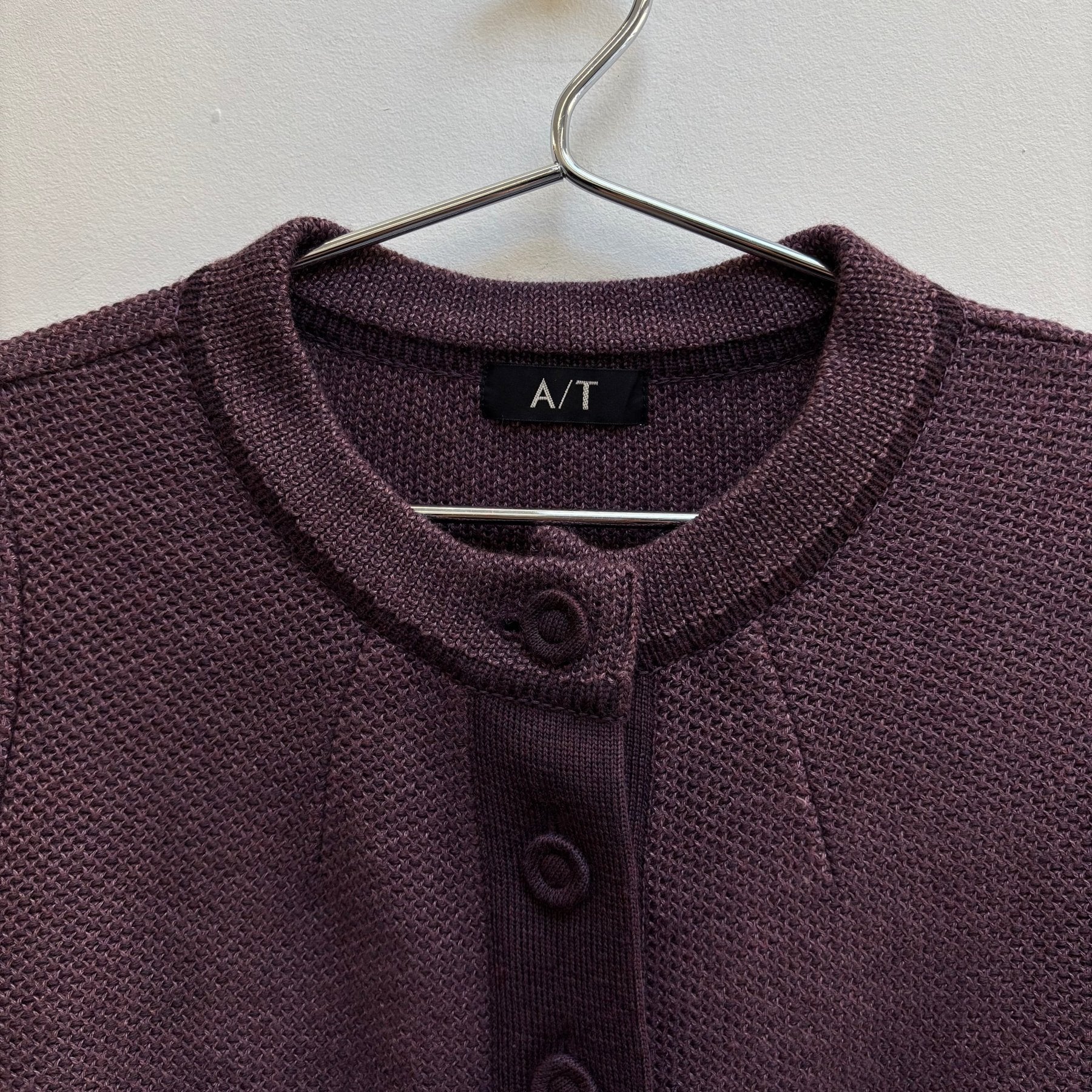 00s Atsuro Tayama Wool Knit Cropped Cardigan - Image 3