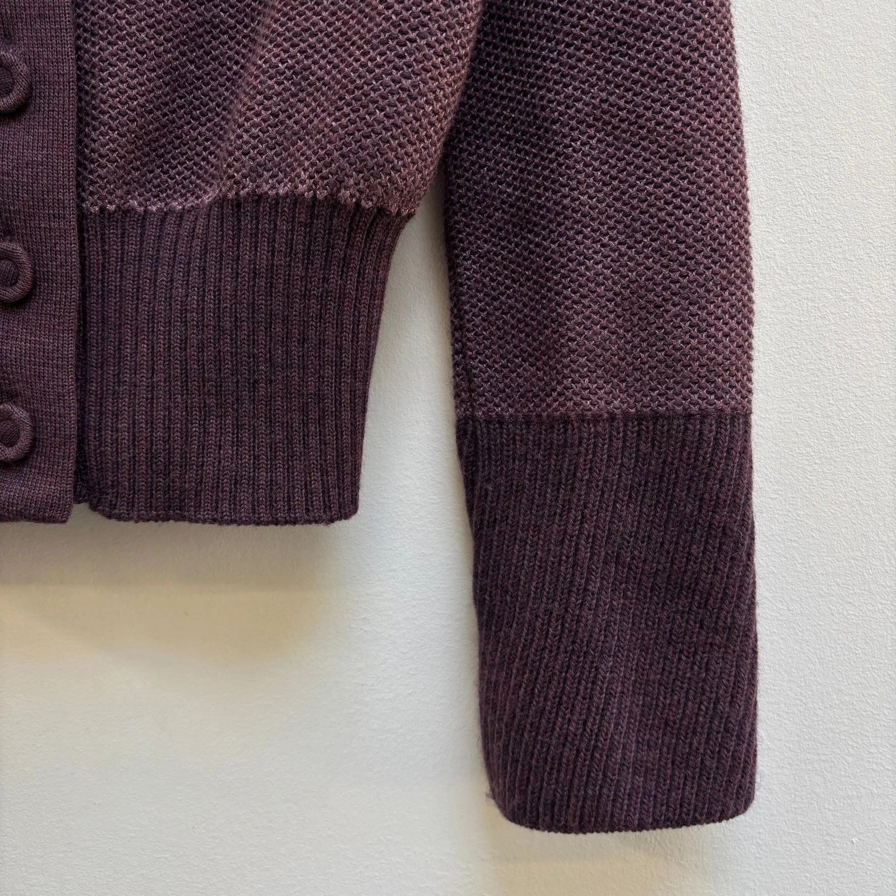 00s Atsuro Tayama Wool Knit Cropped Cardigan - Image 6
