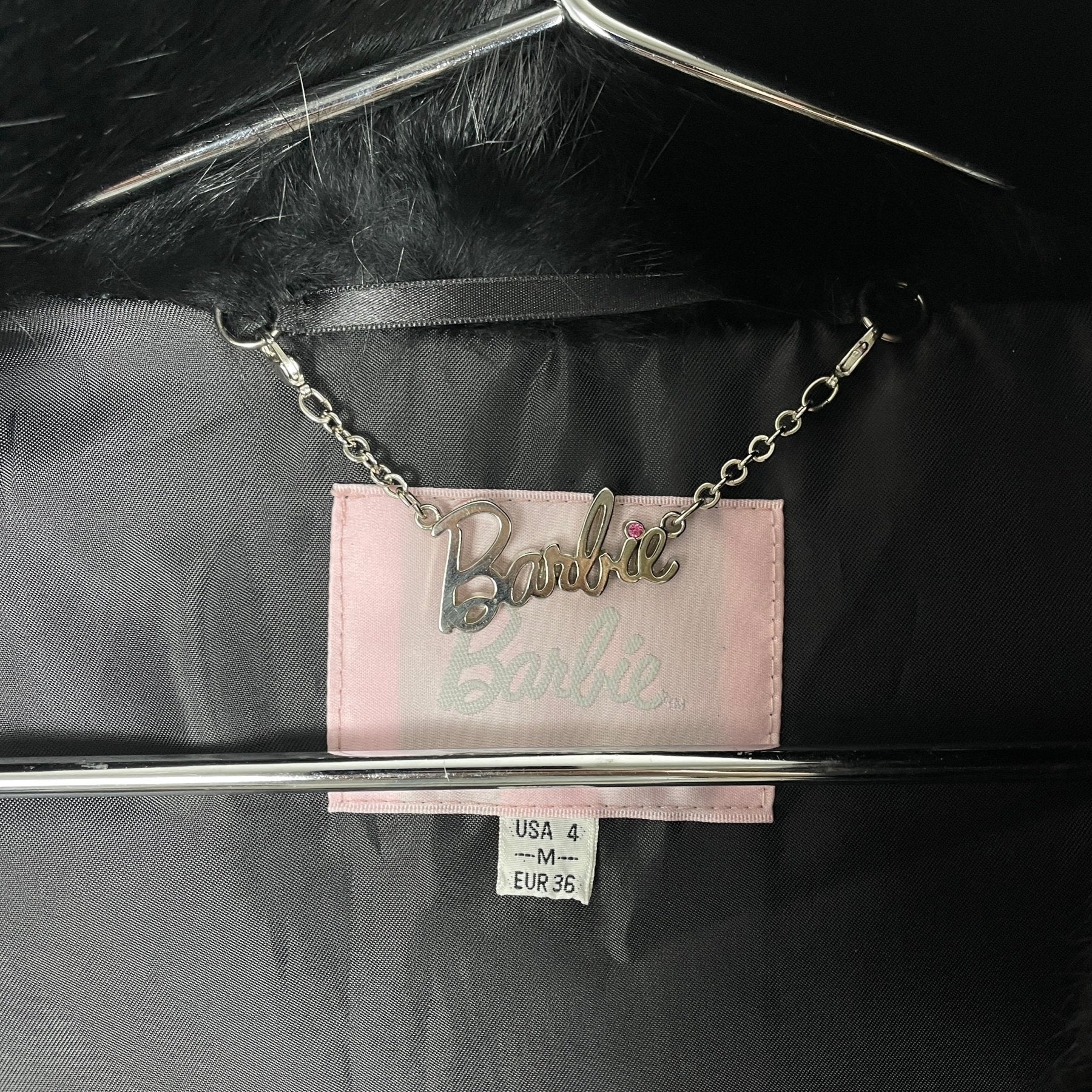 00s Barbie Rabbit Fur Cropped Jacket - Image 10