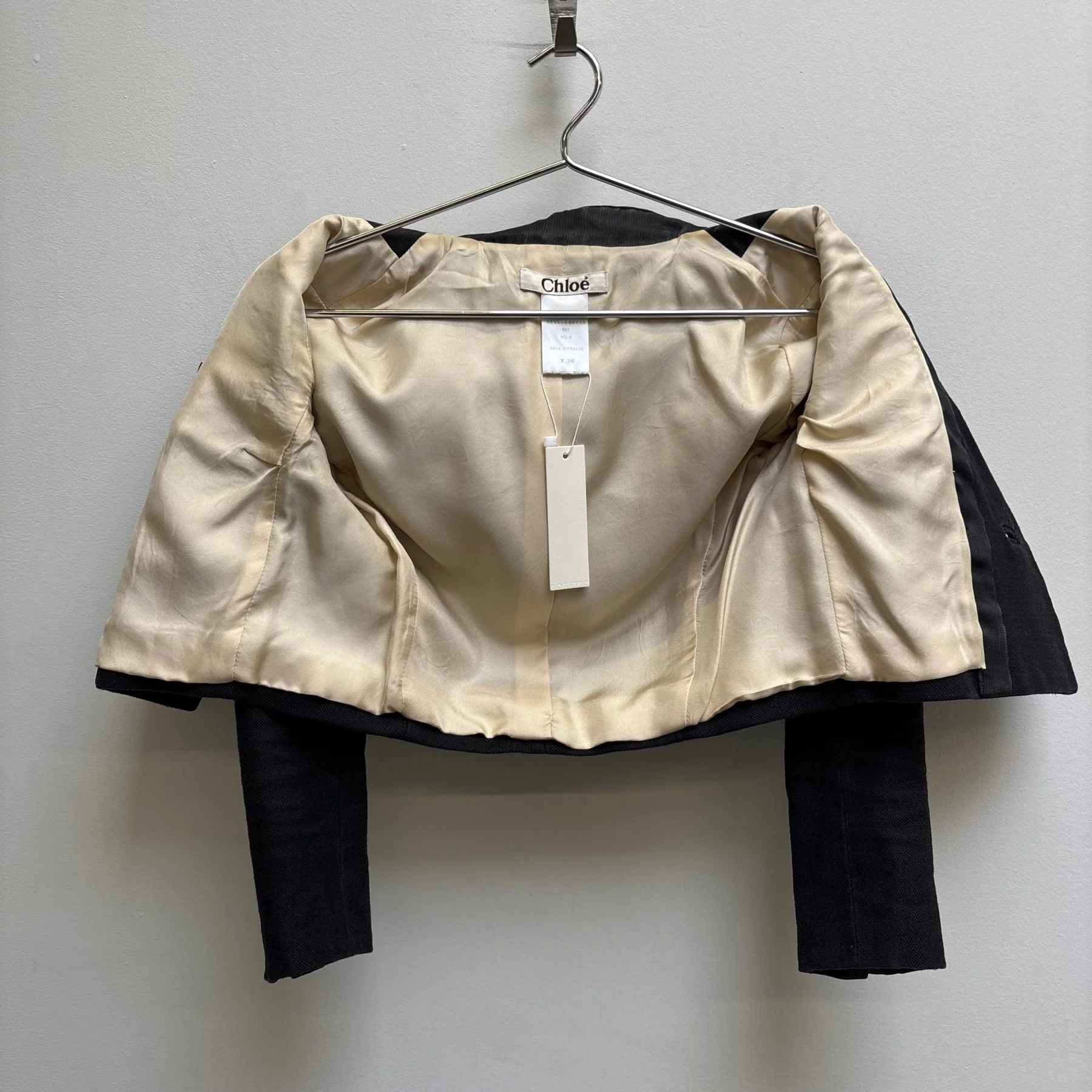 00s CHLOÉ BY PHOEBE PHILO DOUBLE BREASTED CROPPED JACKET - Image 11