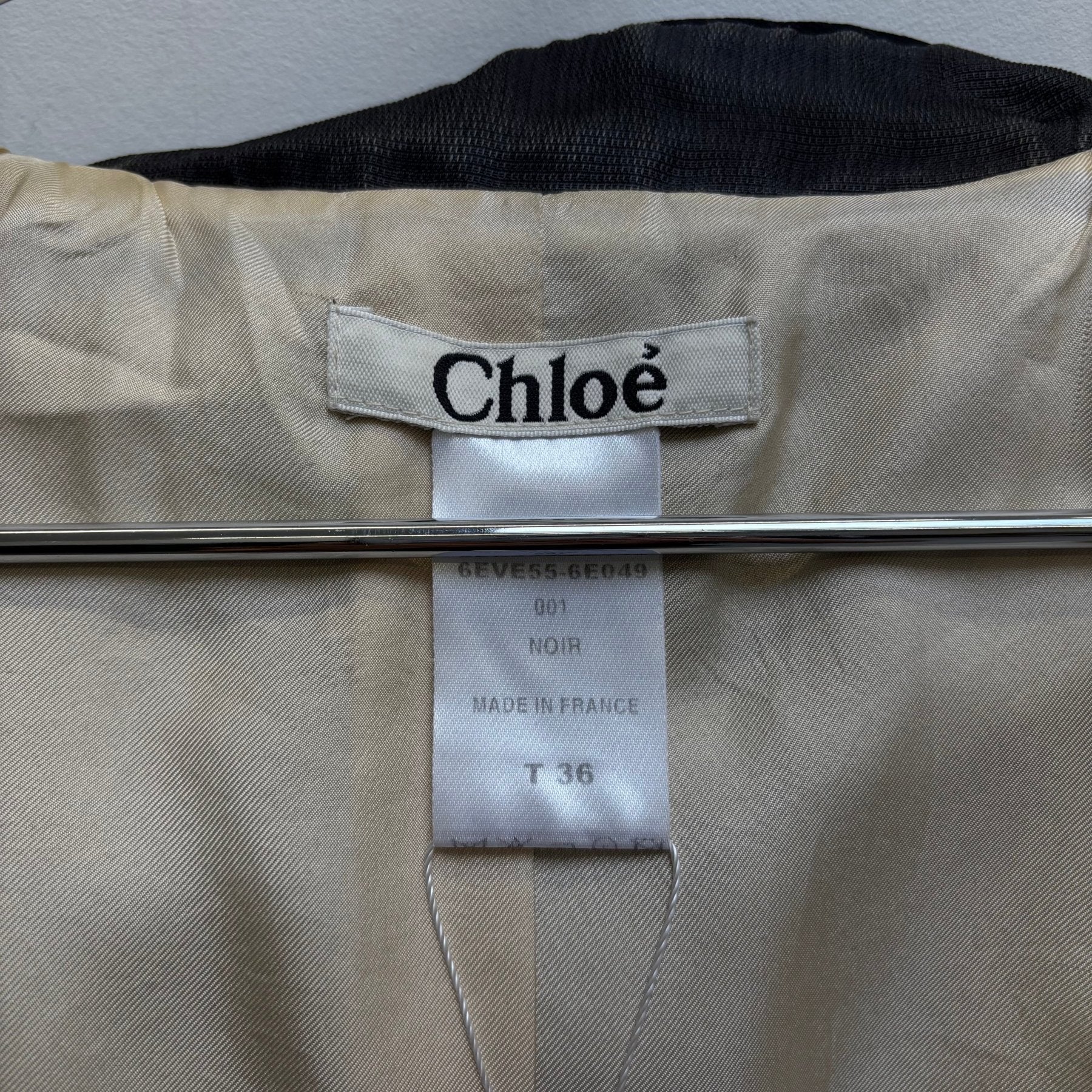 00s CHLOÉ BY PHOEBE PHILO DOUBLE BREASTED CROPPED JACKET - Image 12