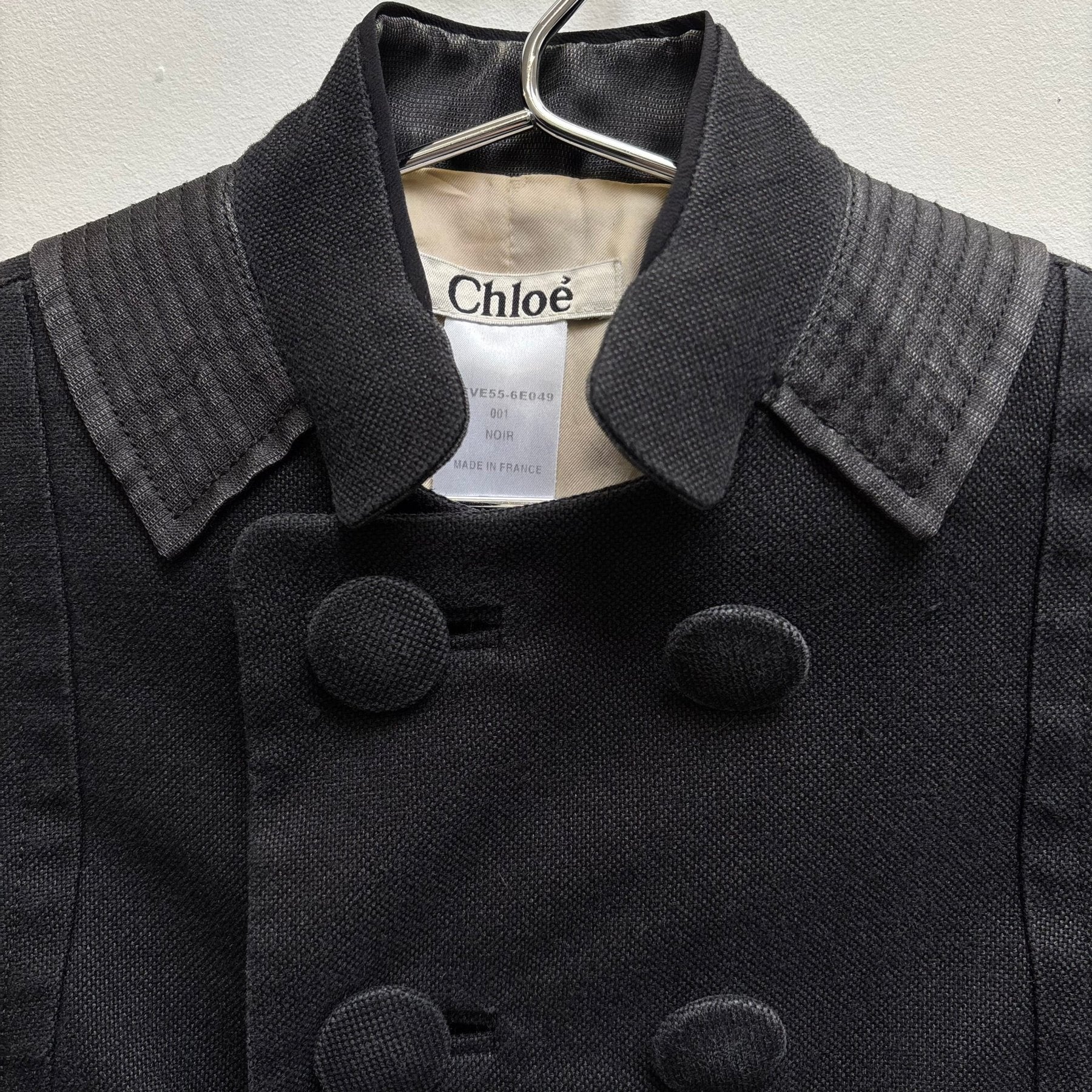 00s CHLOÉ BY PHOEBE PHILO DOUBLE BREASTED CROPPED JACKET - Image 3