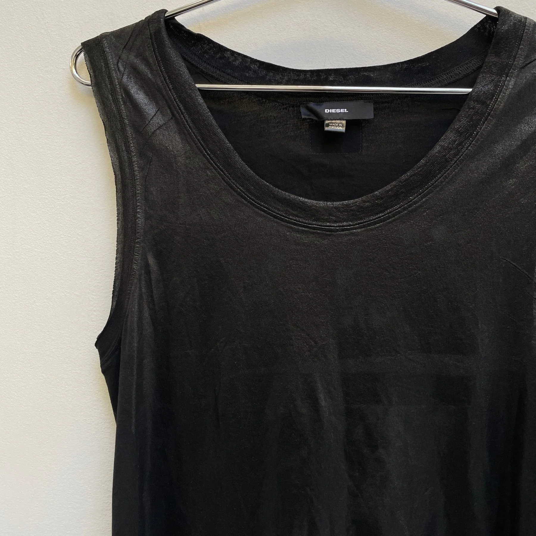 00s Diesel Wax Print Tank Dress - Image 4