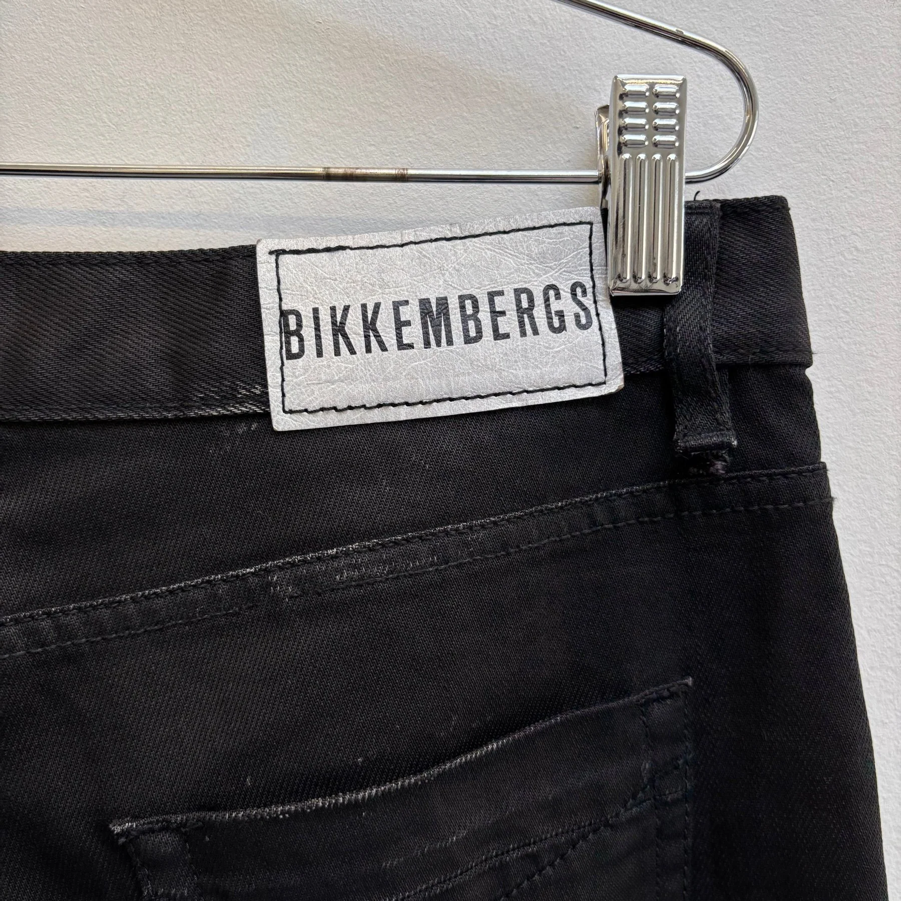 00s Dirk Bikkembergs Distressed Waxed Skinny Jeans - Image 11