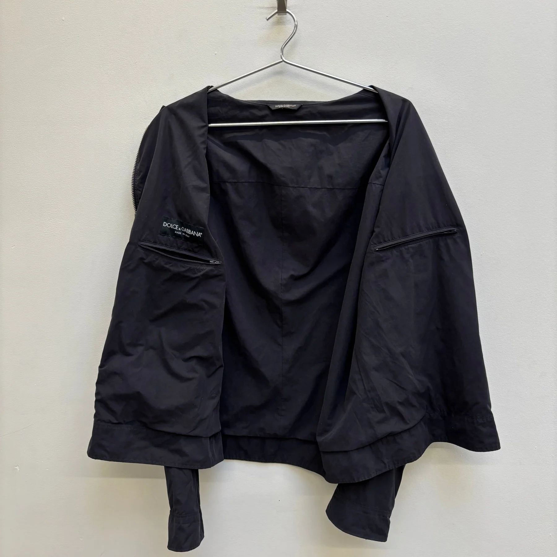 00s Dolce & Gabbana Biker Bomber Jacket - Image 9