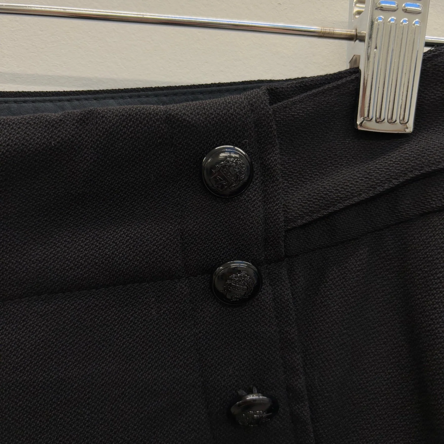 00s Dolce & Gabbana Button Up Black Shorts - Image 4