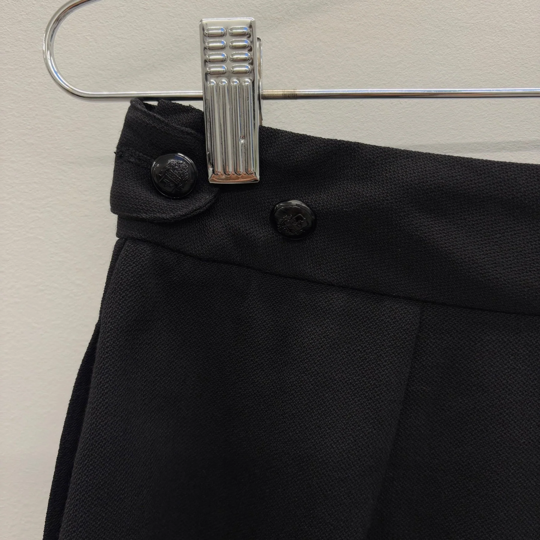 00s Dolce & Gabbana Button Up Black Shorts - Image 9