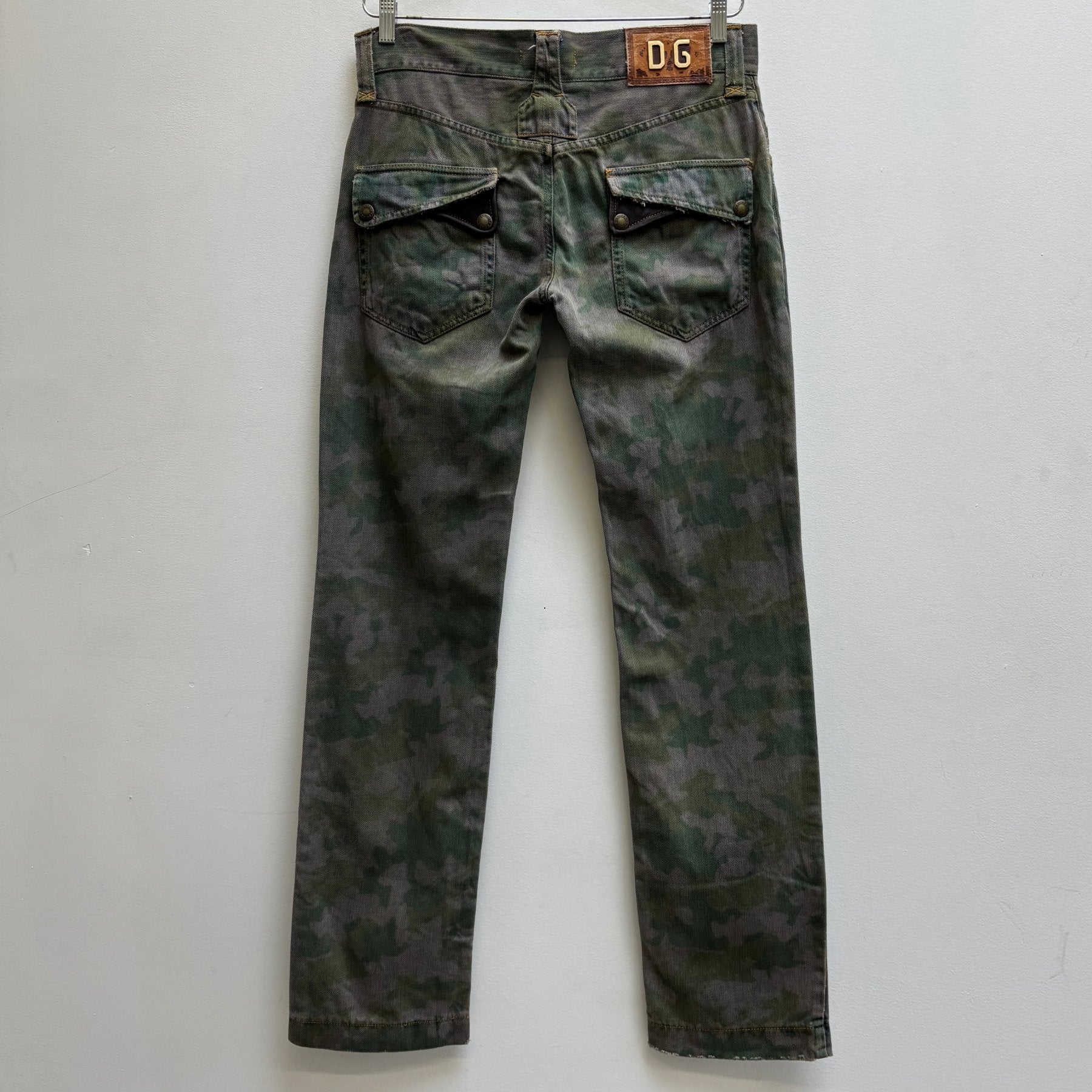 00s Dolce & Gabbana Camouflage Straight Jeans - Image 2