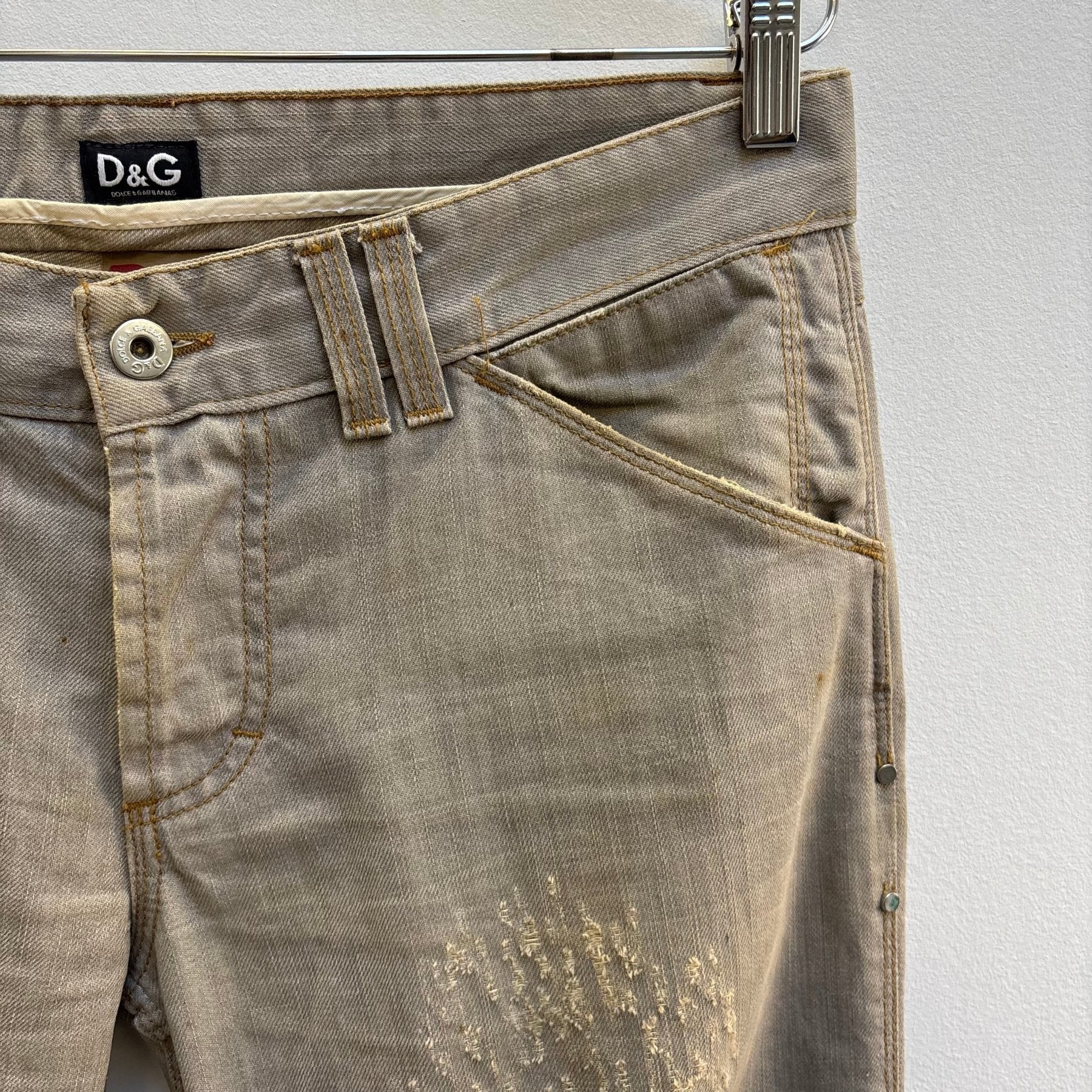 00s Dolce & Gabbana Distressed Jeans - Image 7
