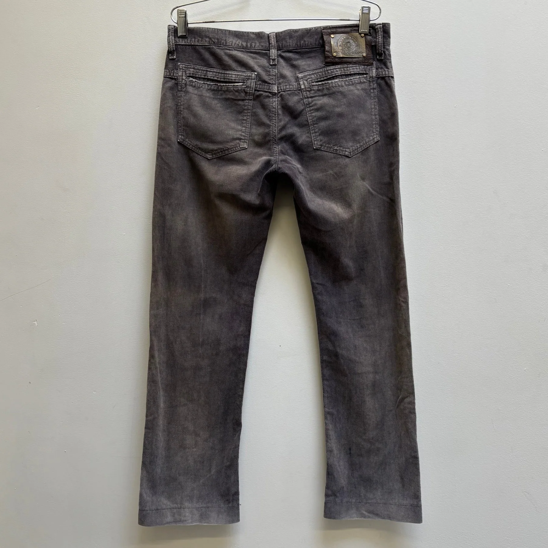 00s Dolce & Gabbana Faded Corduroy Trousers - Image 2