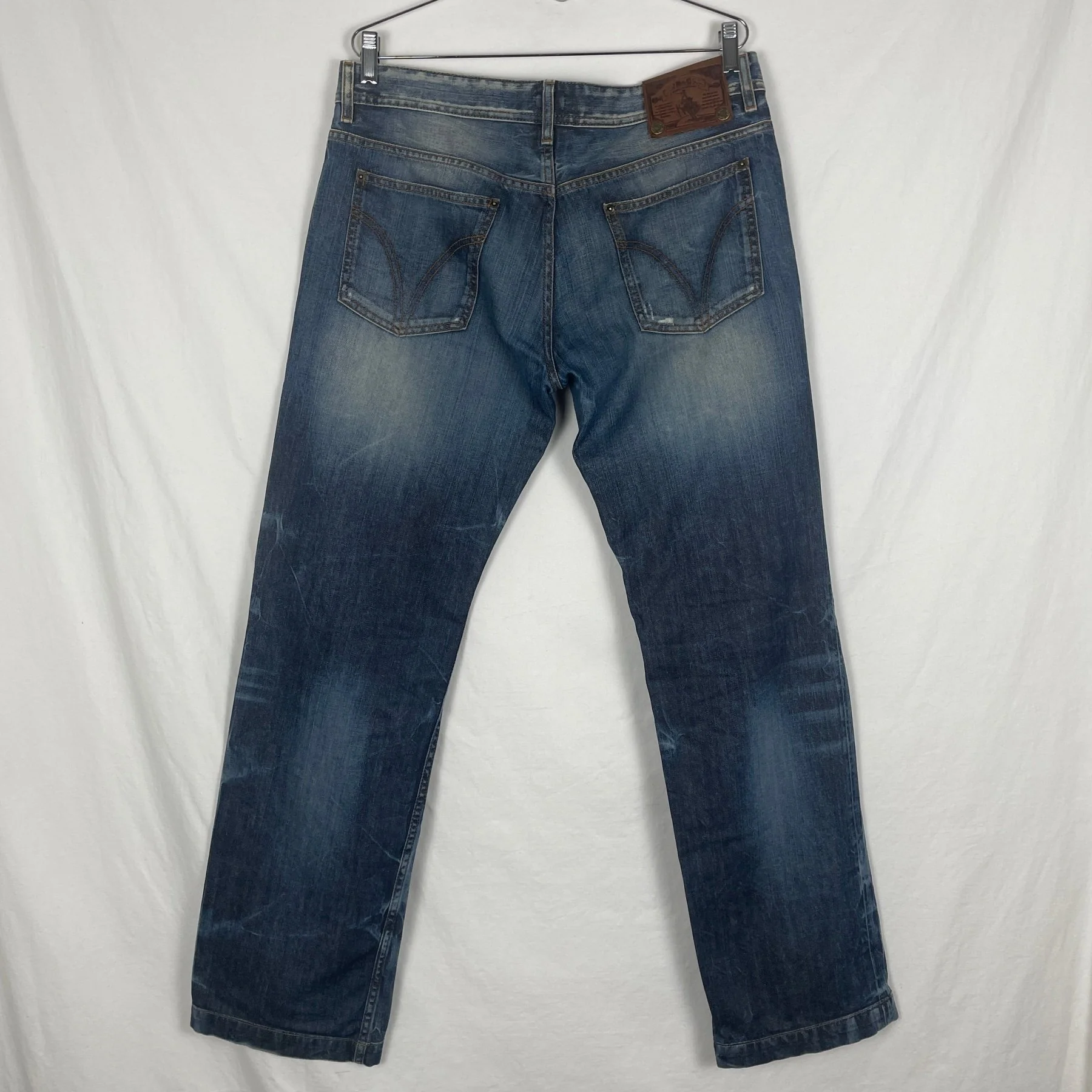 00s Dolce&Gabbana Laser Print Low Rise Jeans - Image 2