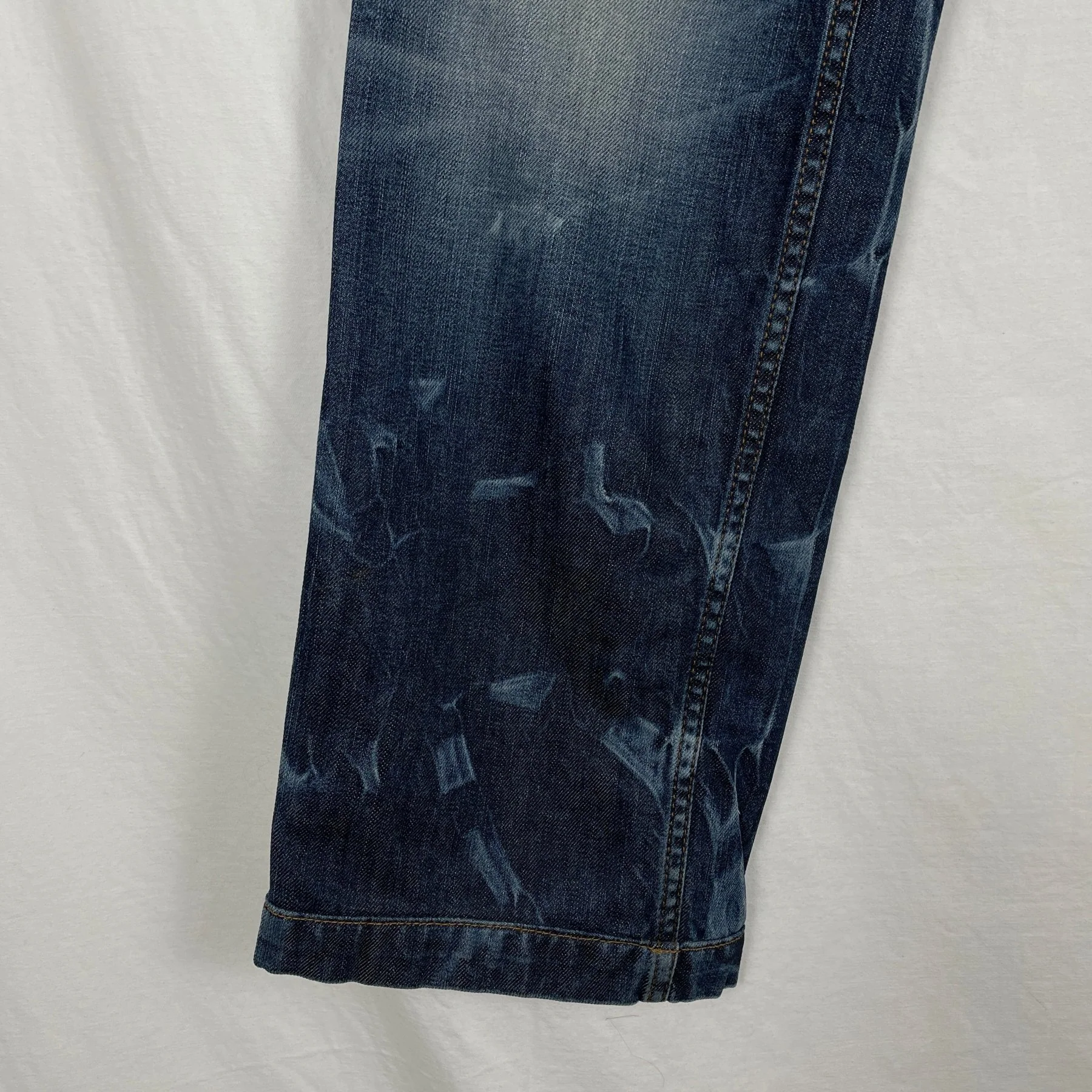 00s Dolce&Gabbana Laser Print Low Rise Jeans - Image 4