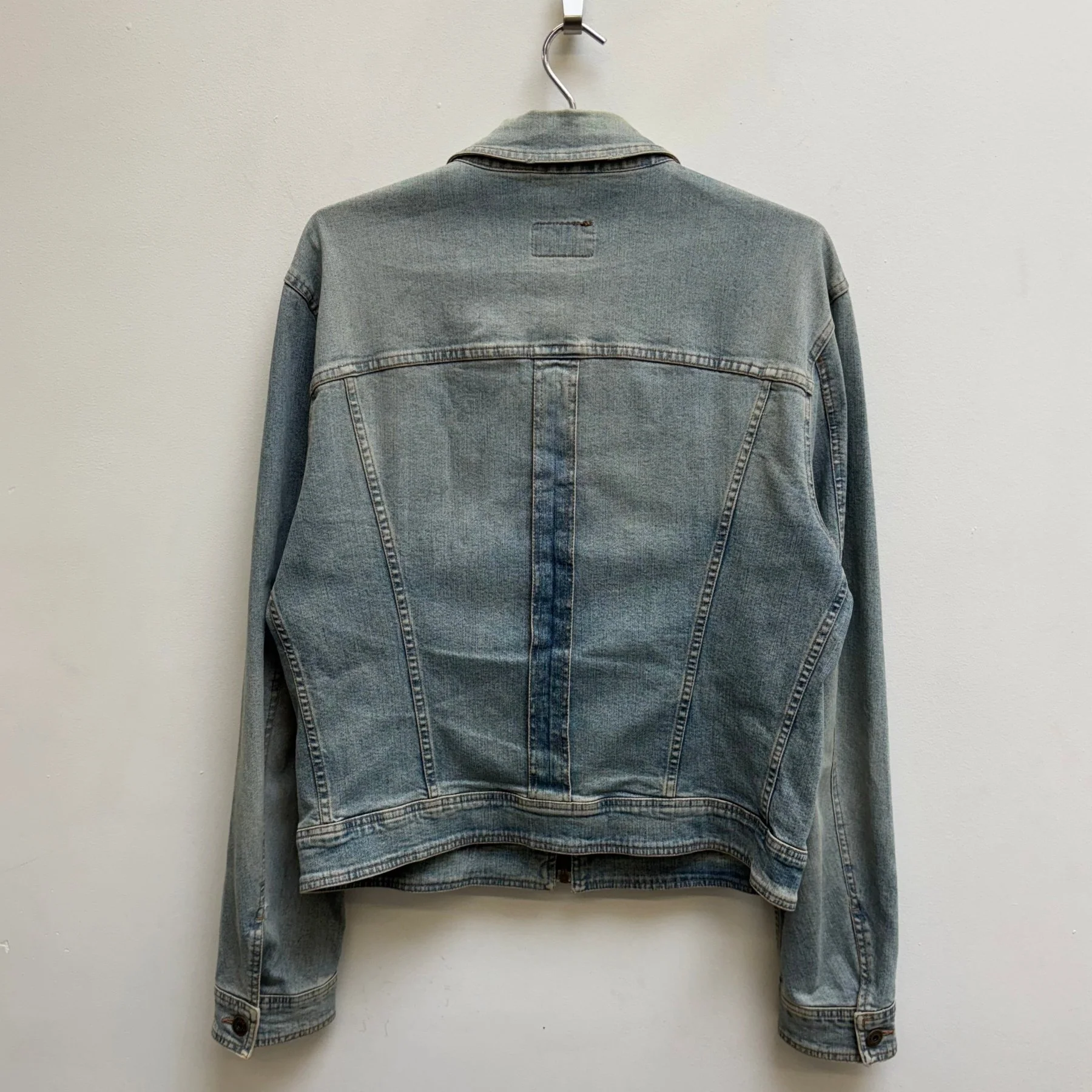 00s Dolce & Gabbana Light Wash Denim Zip-Up Jacket - Image 2