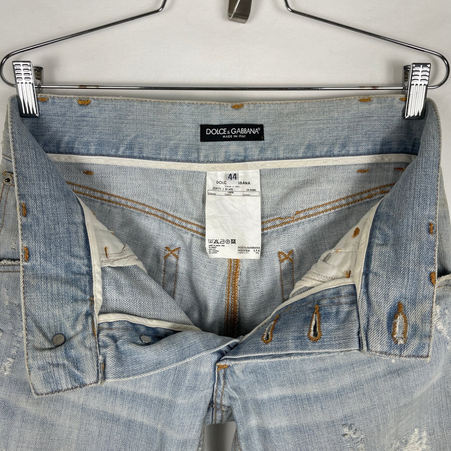 00s Dolce & Gabbana Light Wash Jeans - Image 10