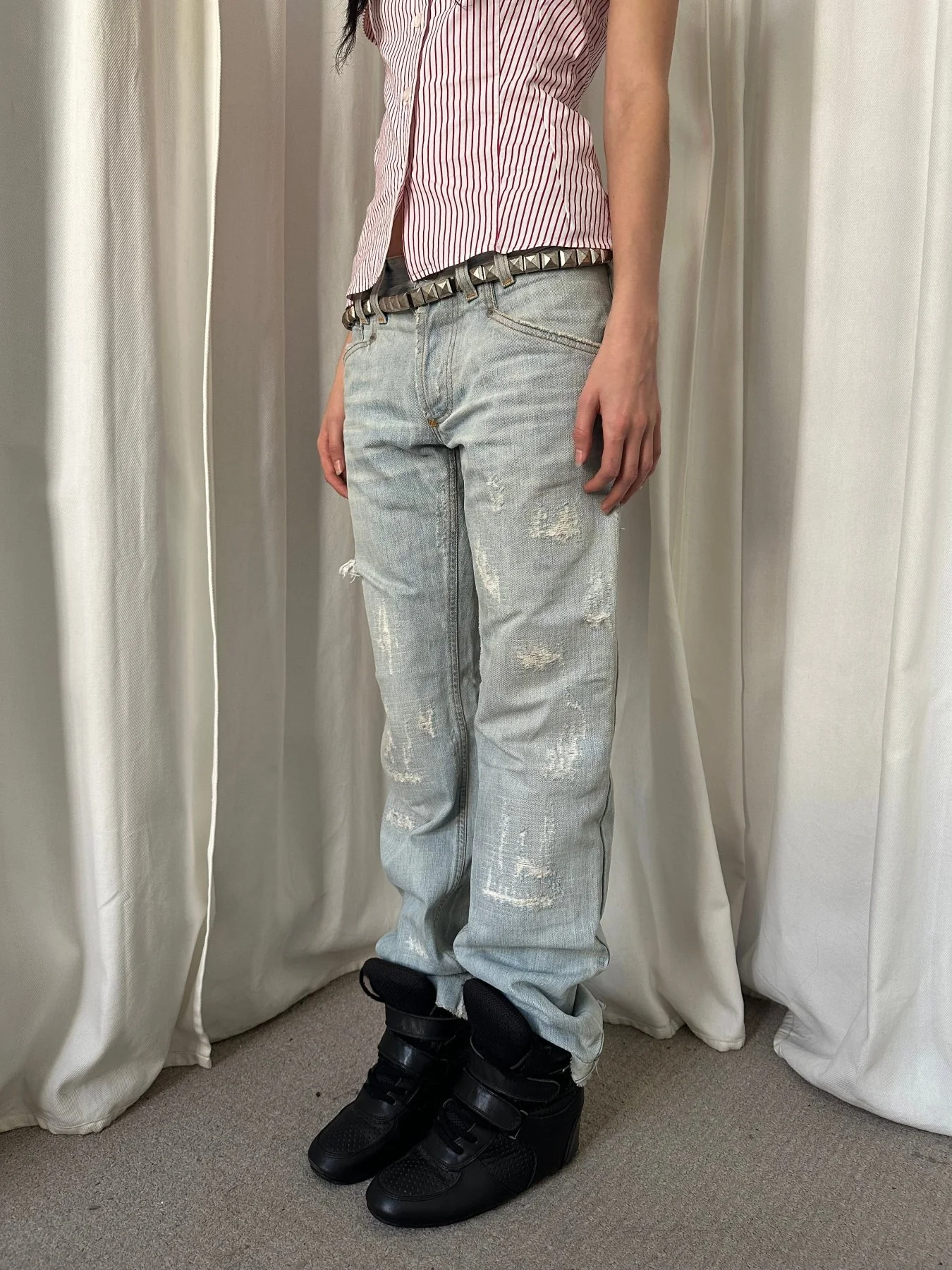 00s Dolce & Gabbana Light Wash Jeans - Image 3