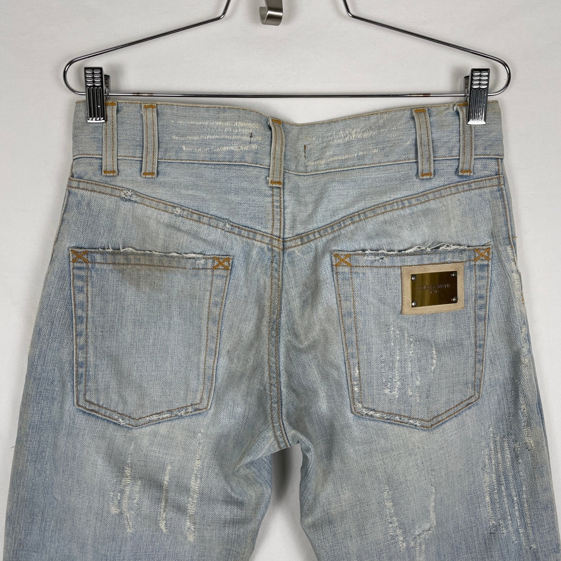 00s Dolce & Gabbana Light Wash Jeans - Image 5
