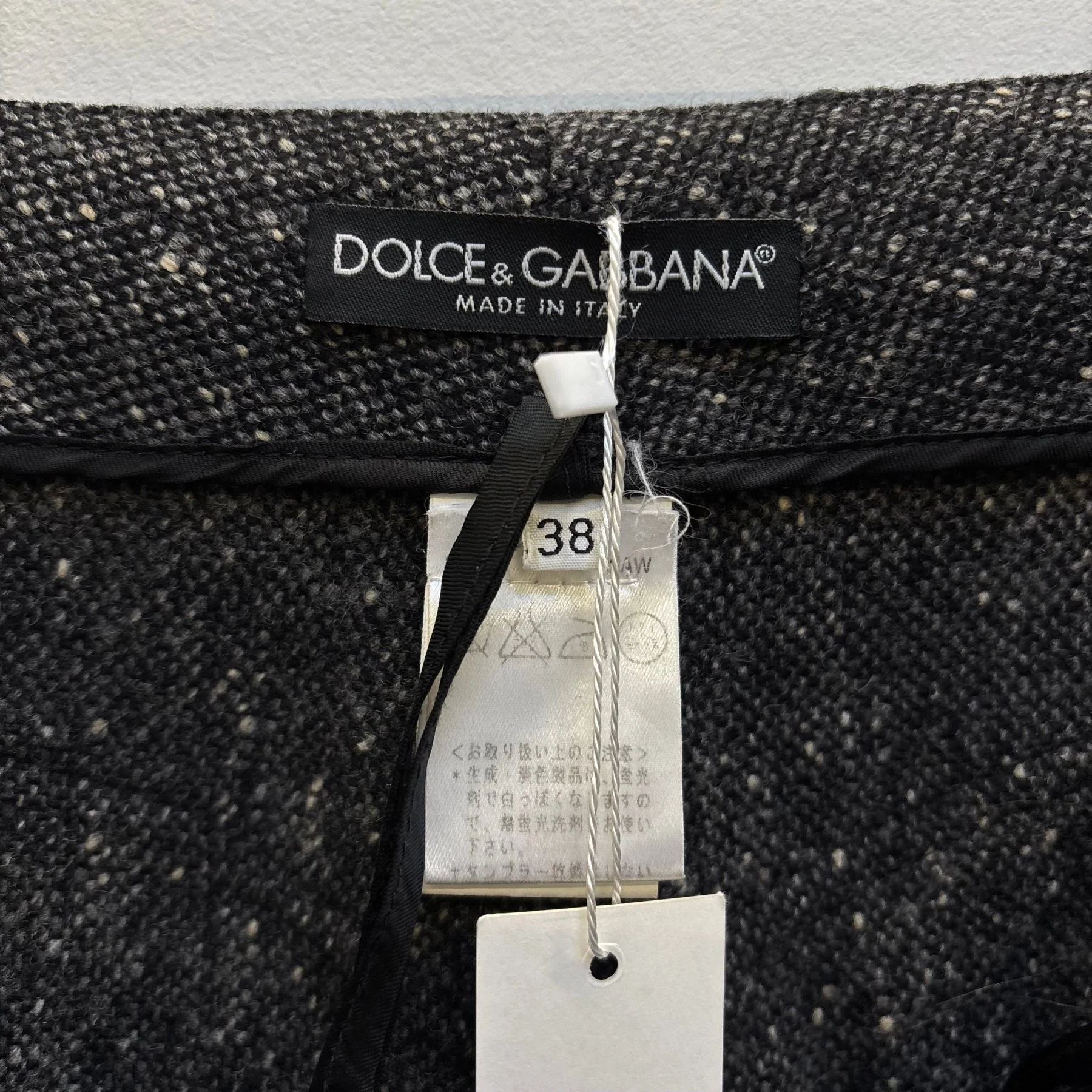 00s Dolce & Gabbana Low Rise Tweed Pants - Image 12