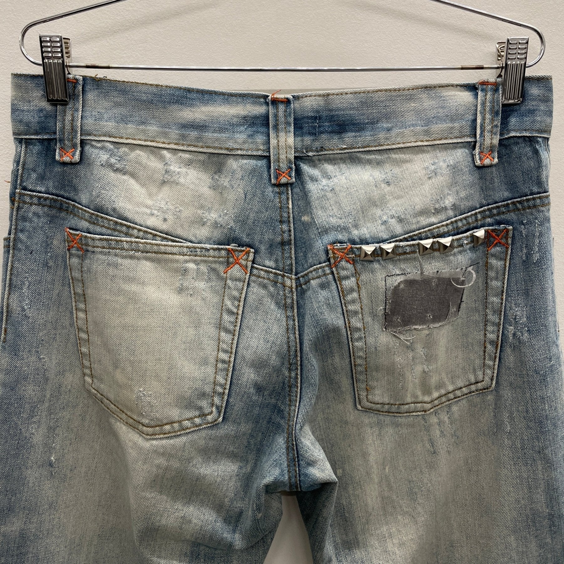 00s Dolce & Gabbana Maxi Zip Lightwash Denim - Image 9
