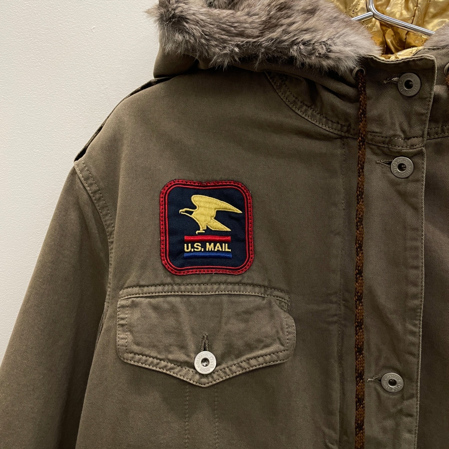 00s Dolce & Gabbana Military Style Hooded Parka Jacket - Image 4