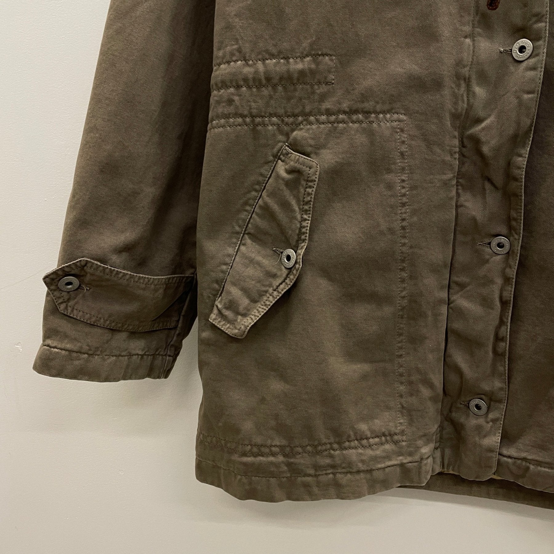 00s Dolce & Gabbana Military Style Hooded Parka Jacket - Image 5