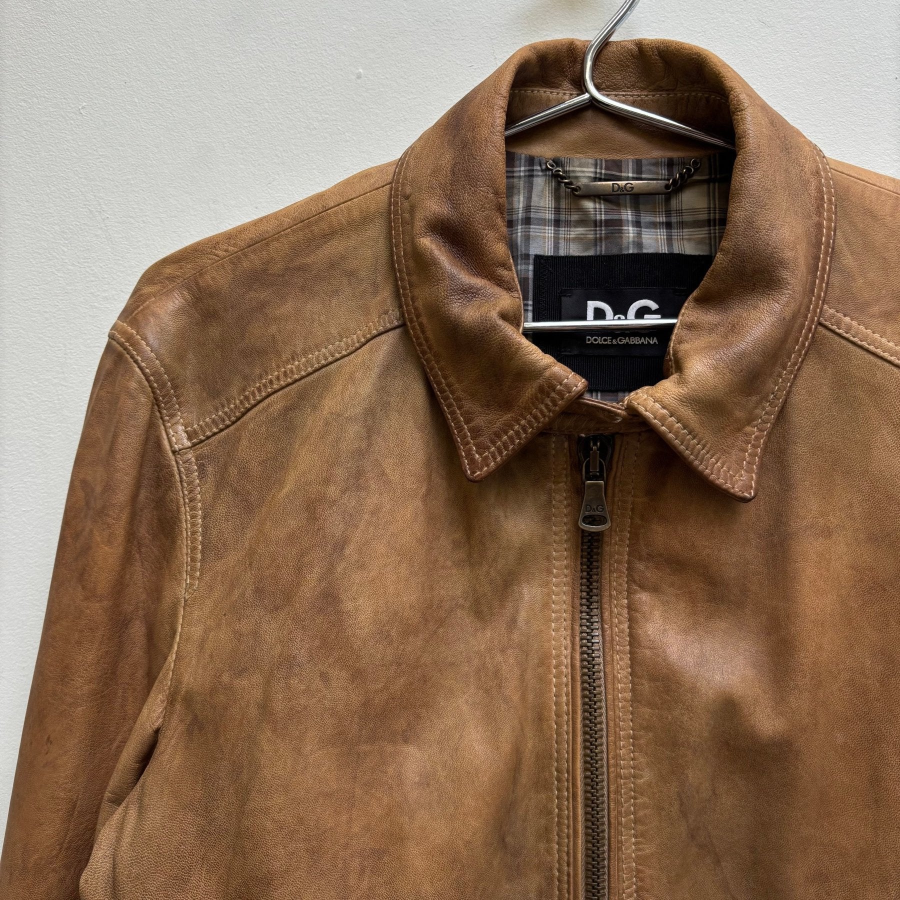 SS10 Dolce & Gabbana Ombré Lambskin Leather Jacket - Image 3