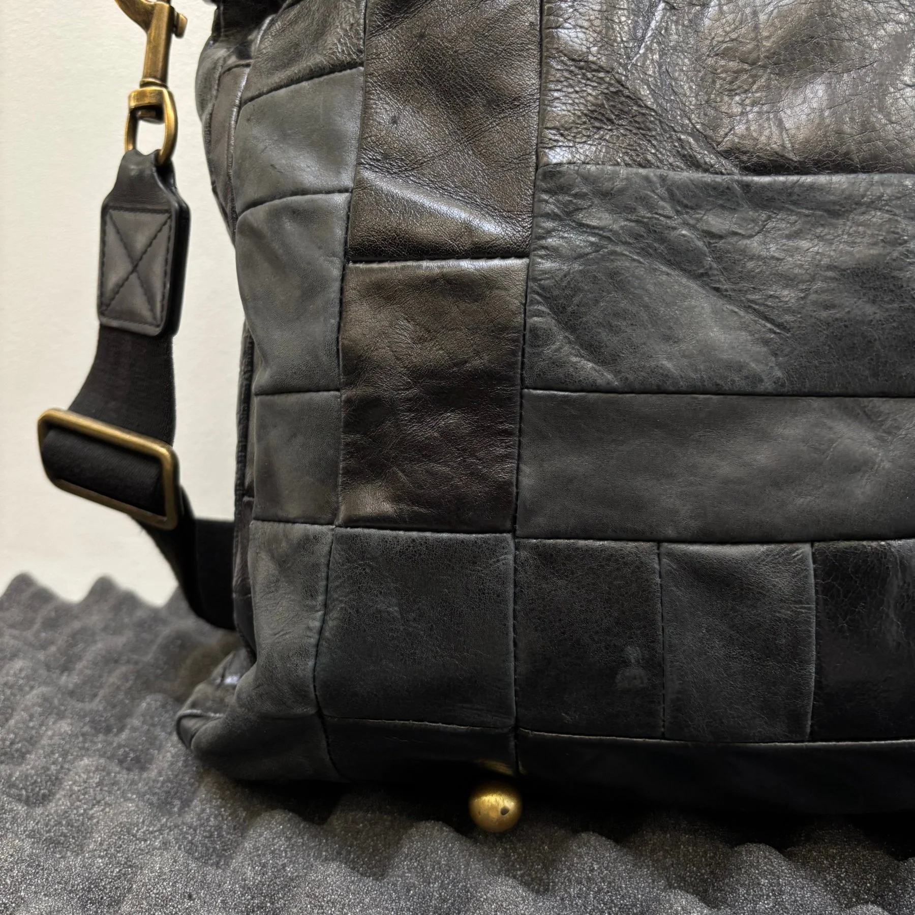 00s Dolce & Gabbana Patchwork Leather Shoulder Bag - Image 10