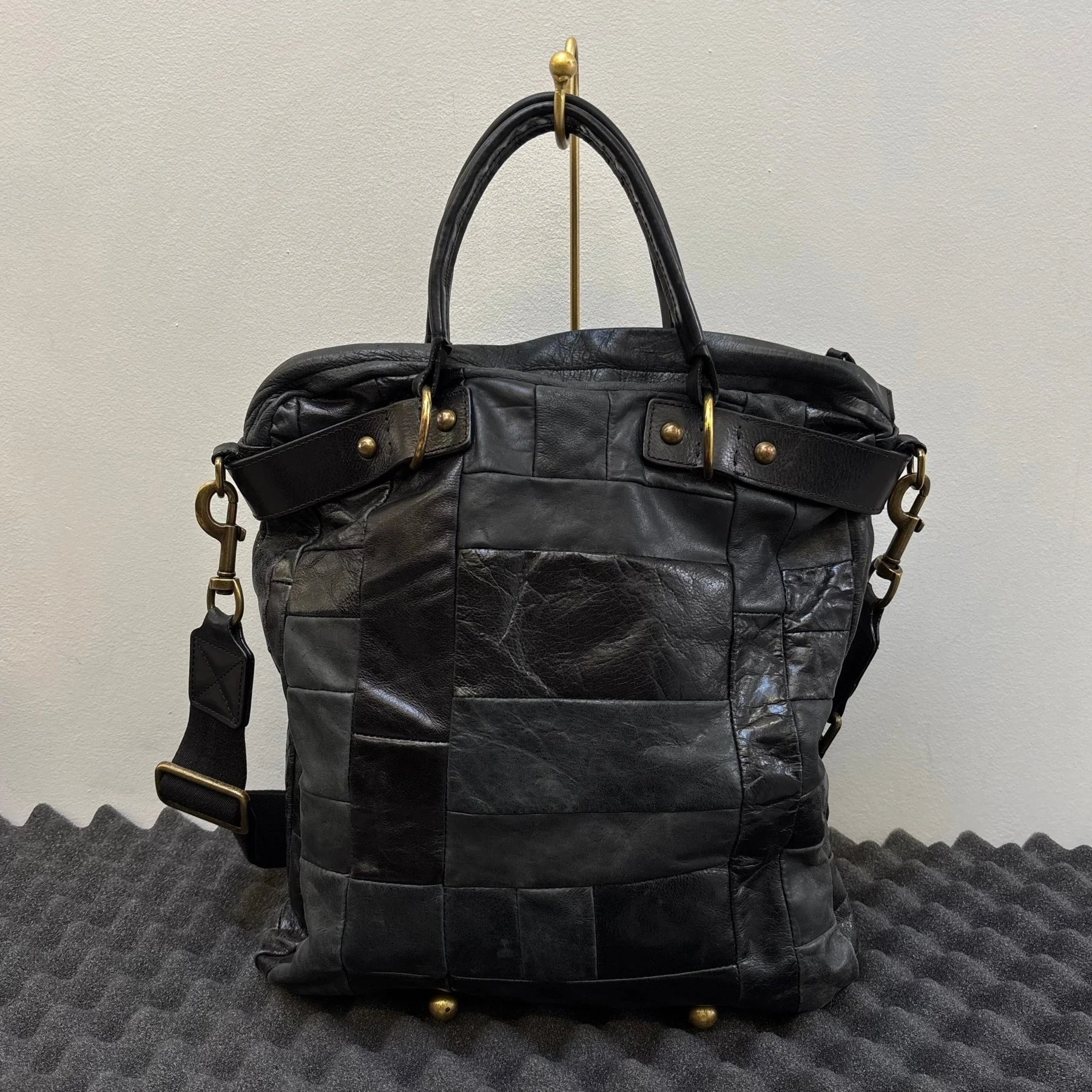 00s Dolce & Gabbana Patchwork Leather Shoulder Bag - Image 2