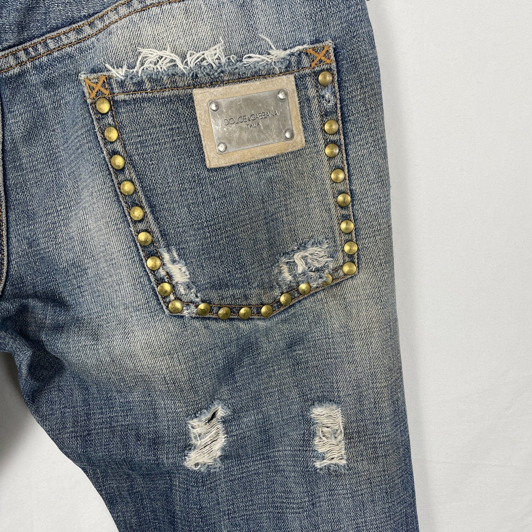 00s Dolce & Gabbana Studded Jeans - Image 10