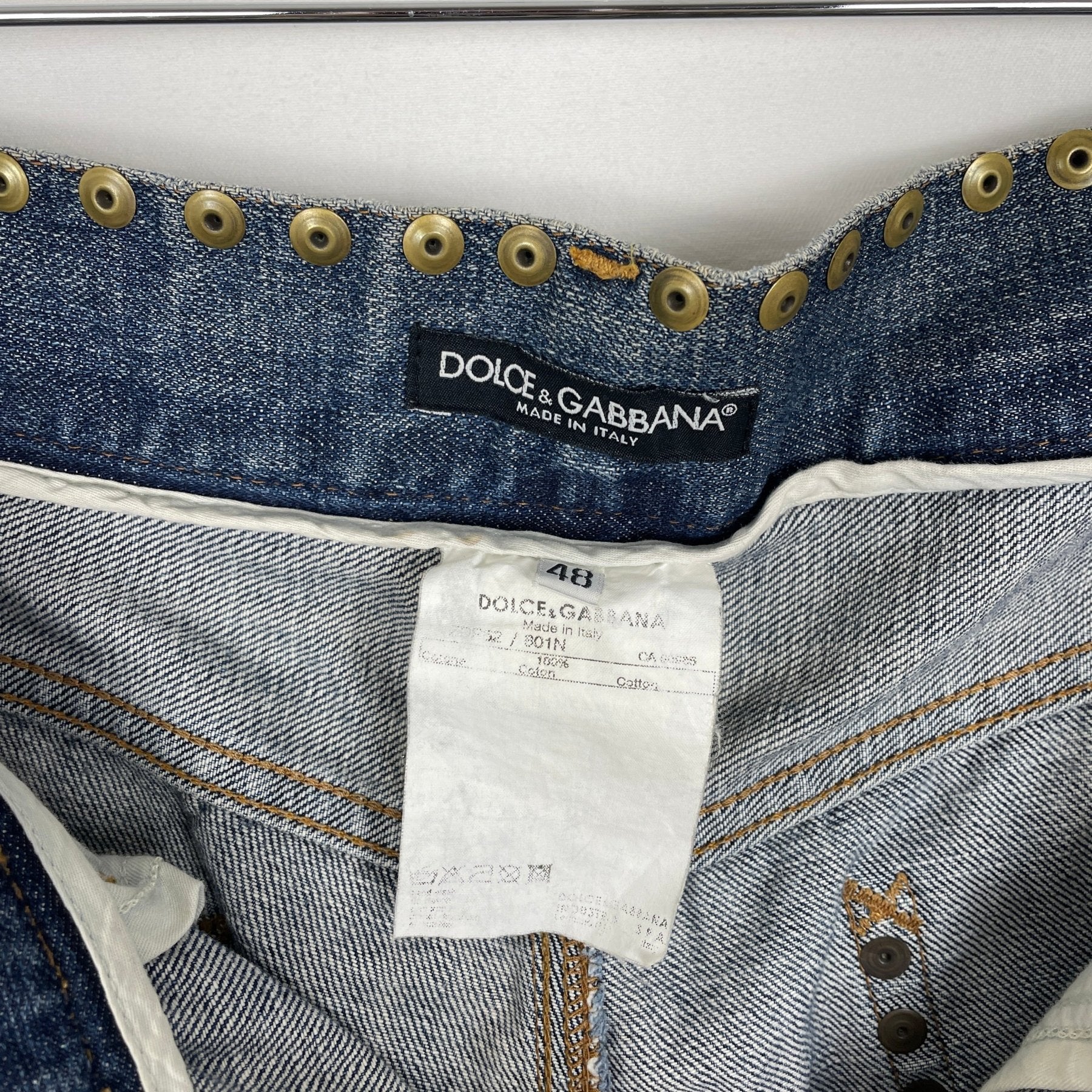00s Dolce & Gabbana Studded Jeans - Image 11