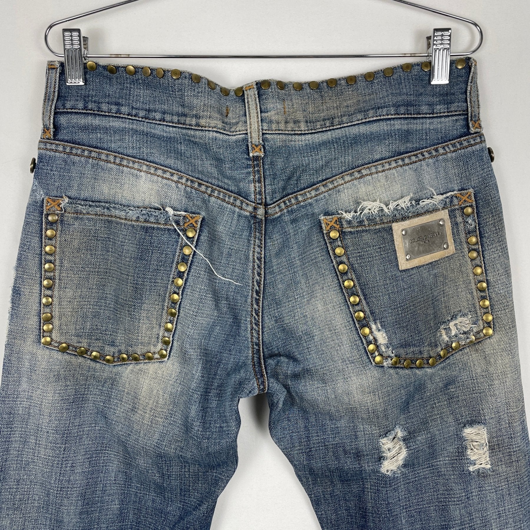 00s Dolce & Gabbana Studded Jeans - Image 8