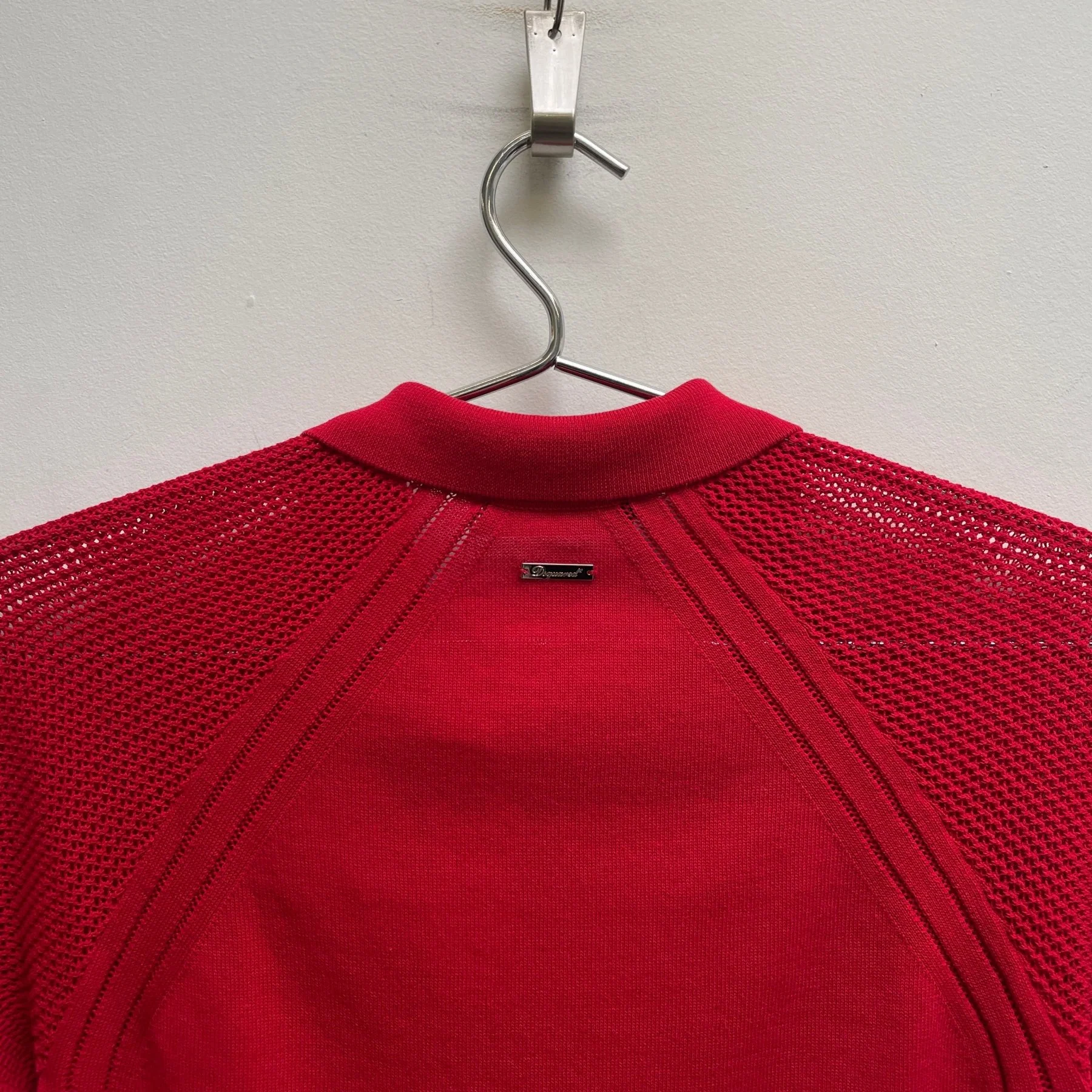 00s Dsquared2 Knit Mesh Sleeve Cardigan - Image 6