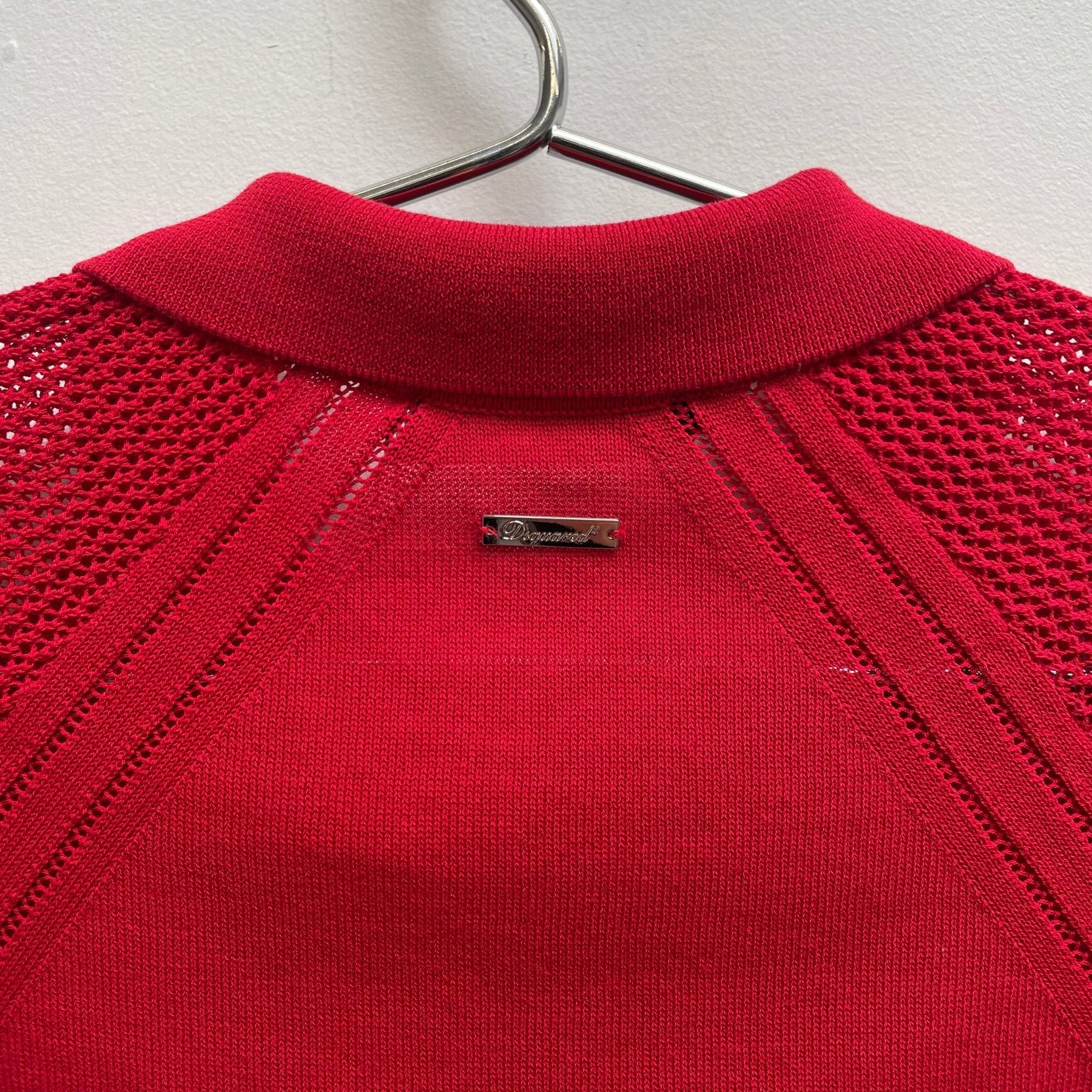 00s Dsquared2 Knit Mesh Sleeve Cardigan - Image 7