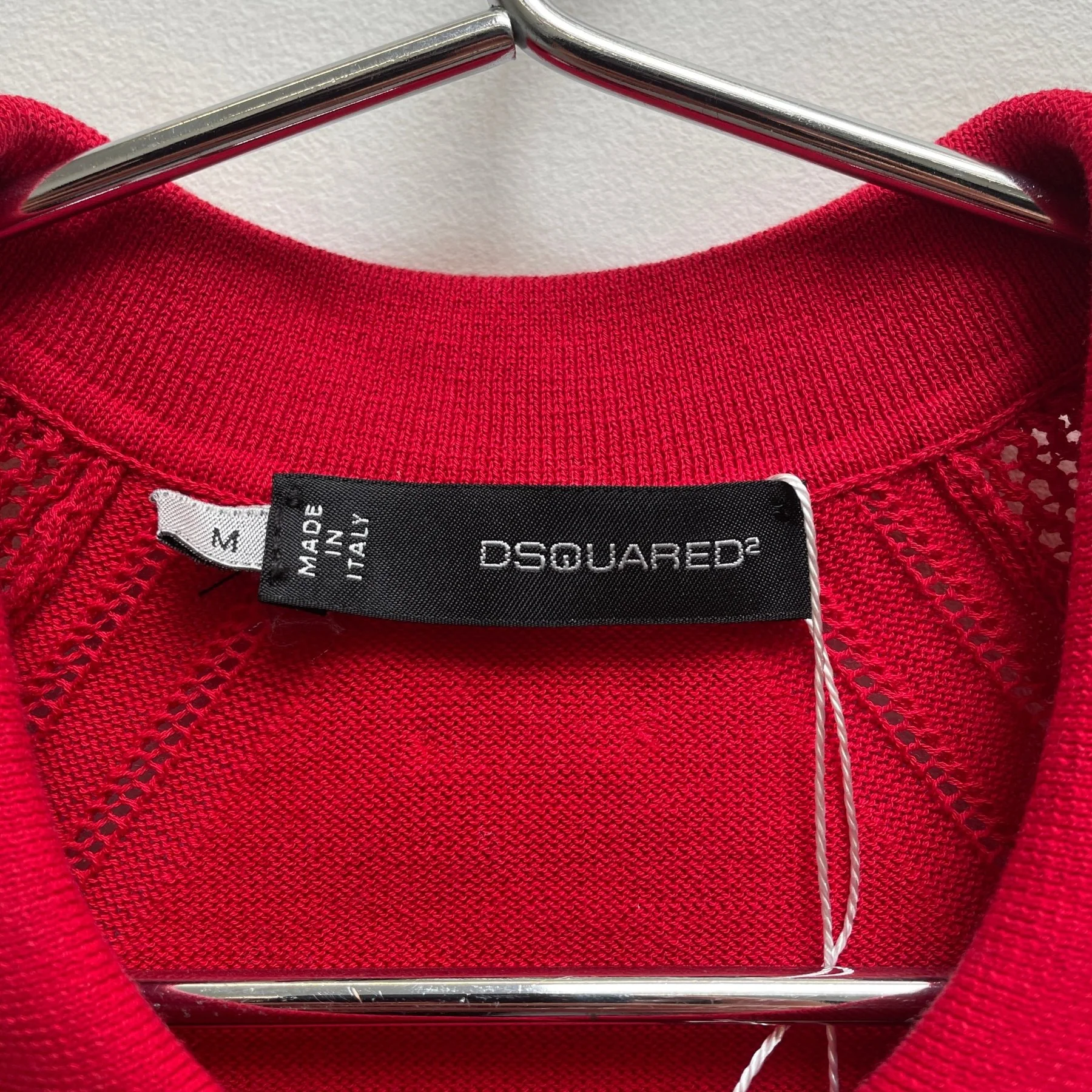 00s Dsquared2 Knit Mesh Sleeve Cardigan - Image 9