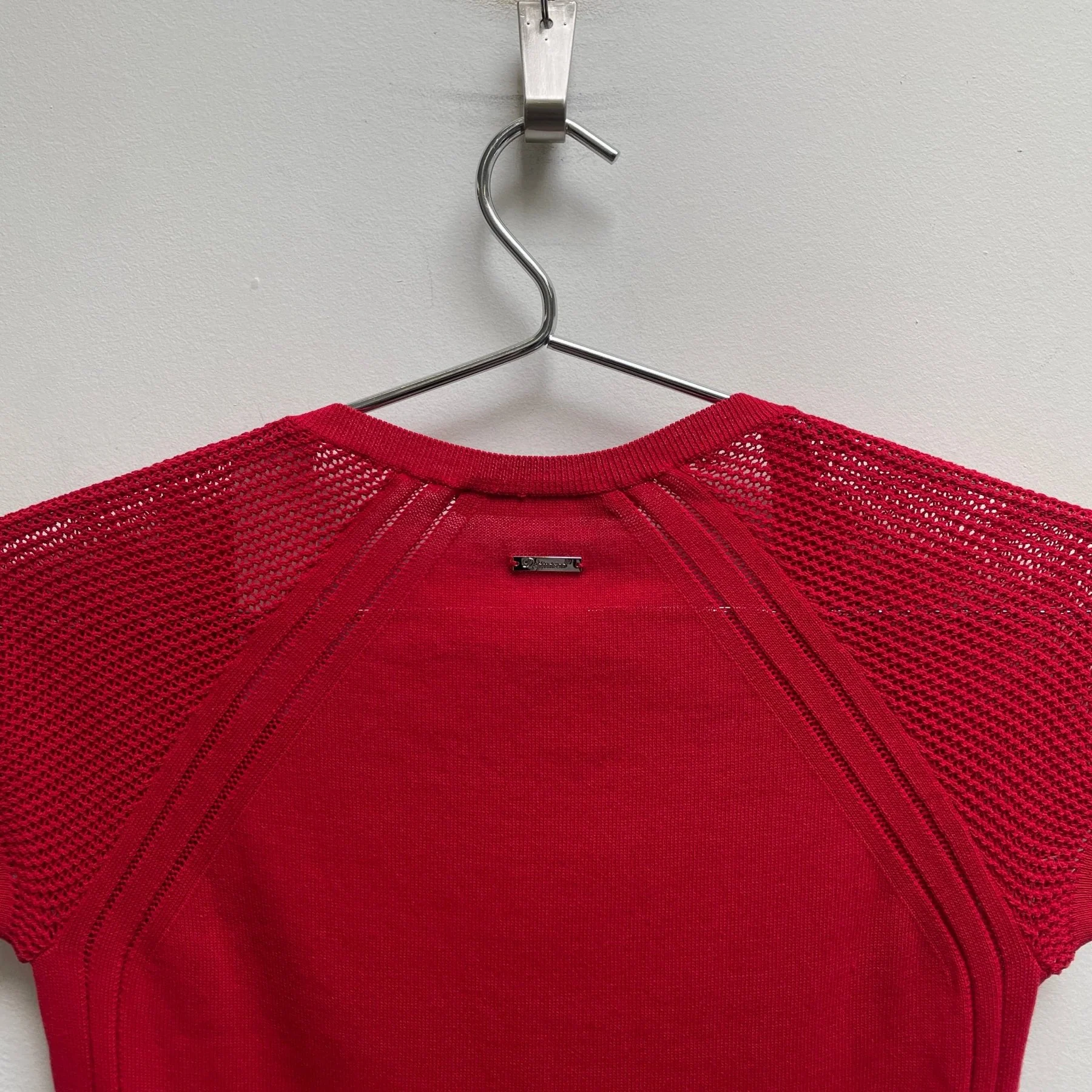 00s Dsquared2 Knit Mesh Sleeve T-Shirt - Image 6