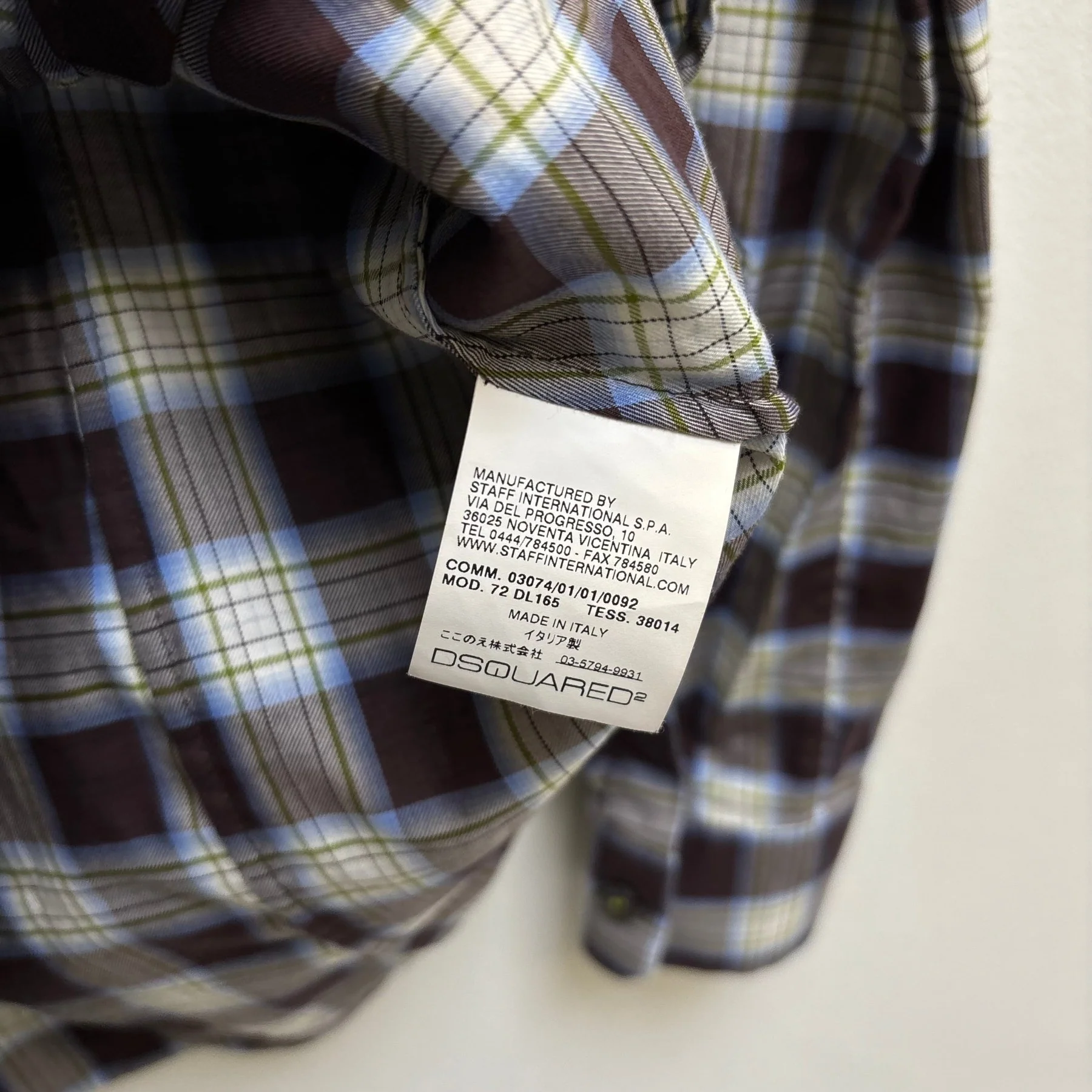 00s Dsquared2 Plaid Dress Shirt - Image 11