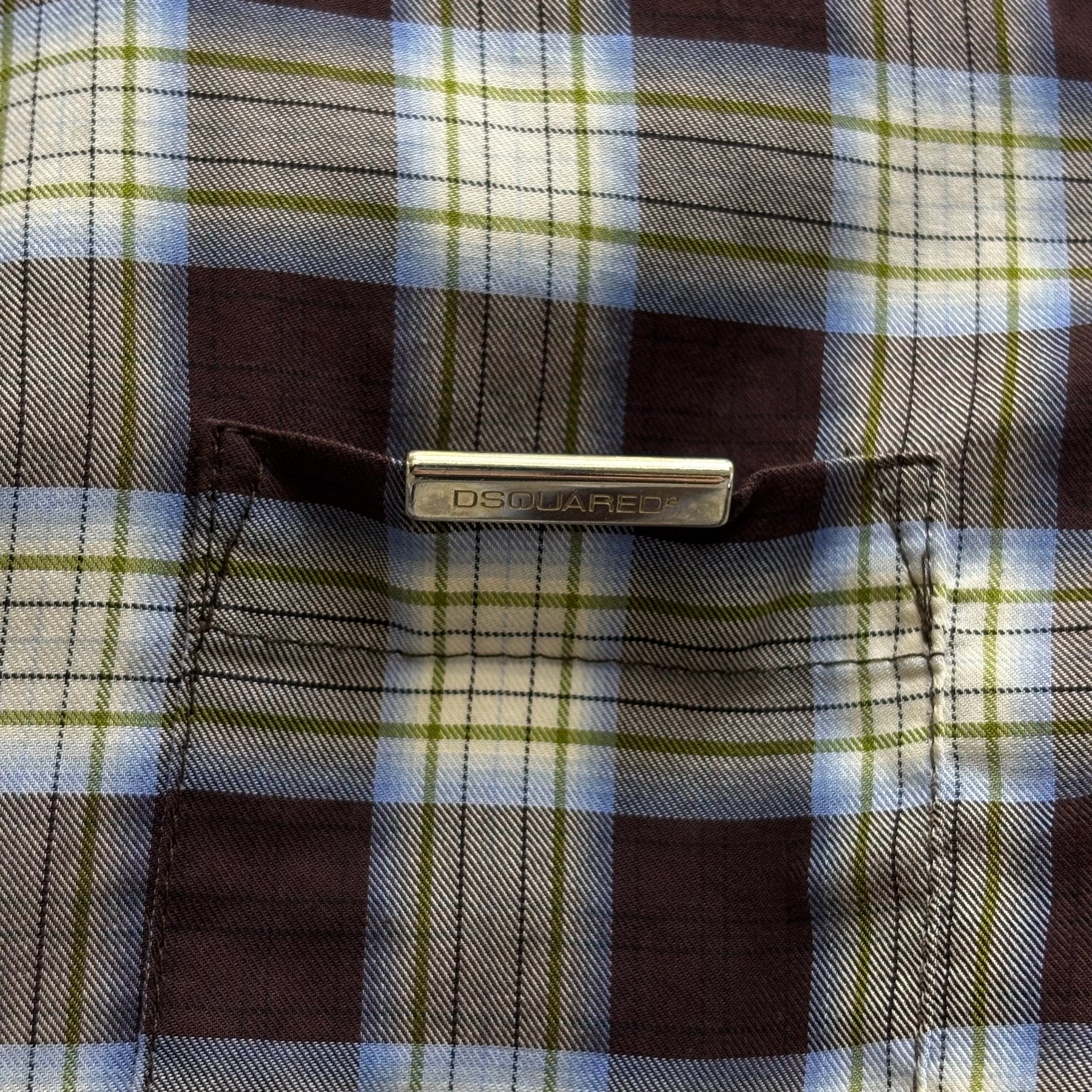 00s Dsquared2 Plaid Dress Shirt - Image 7