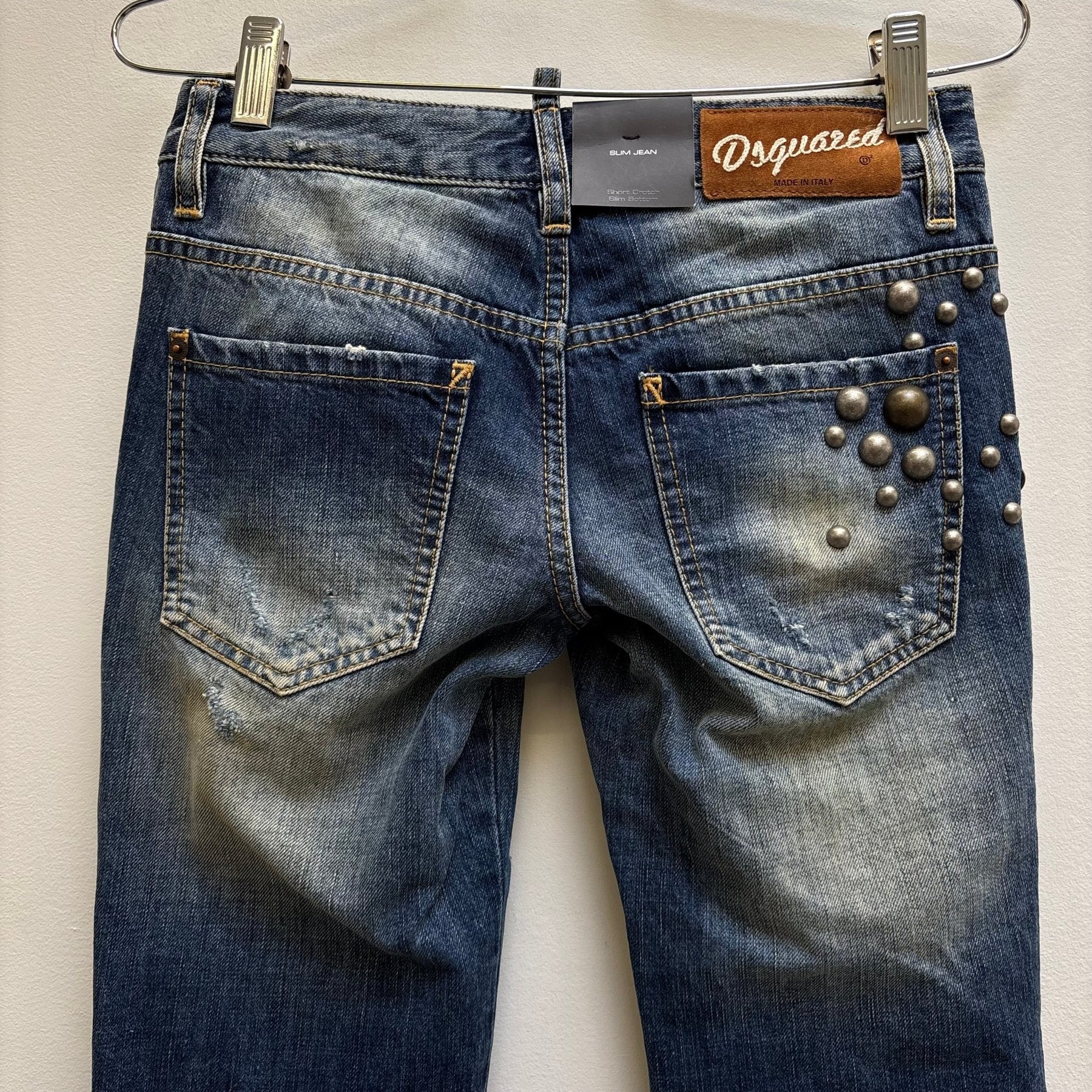 00s Dsquared2 Studded Slim Jeans - Image 10