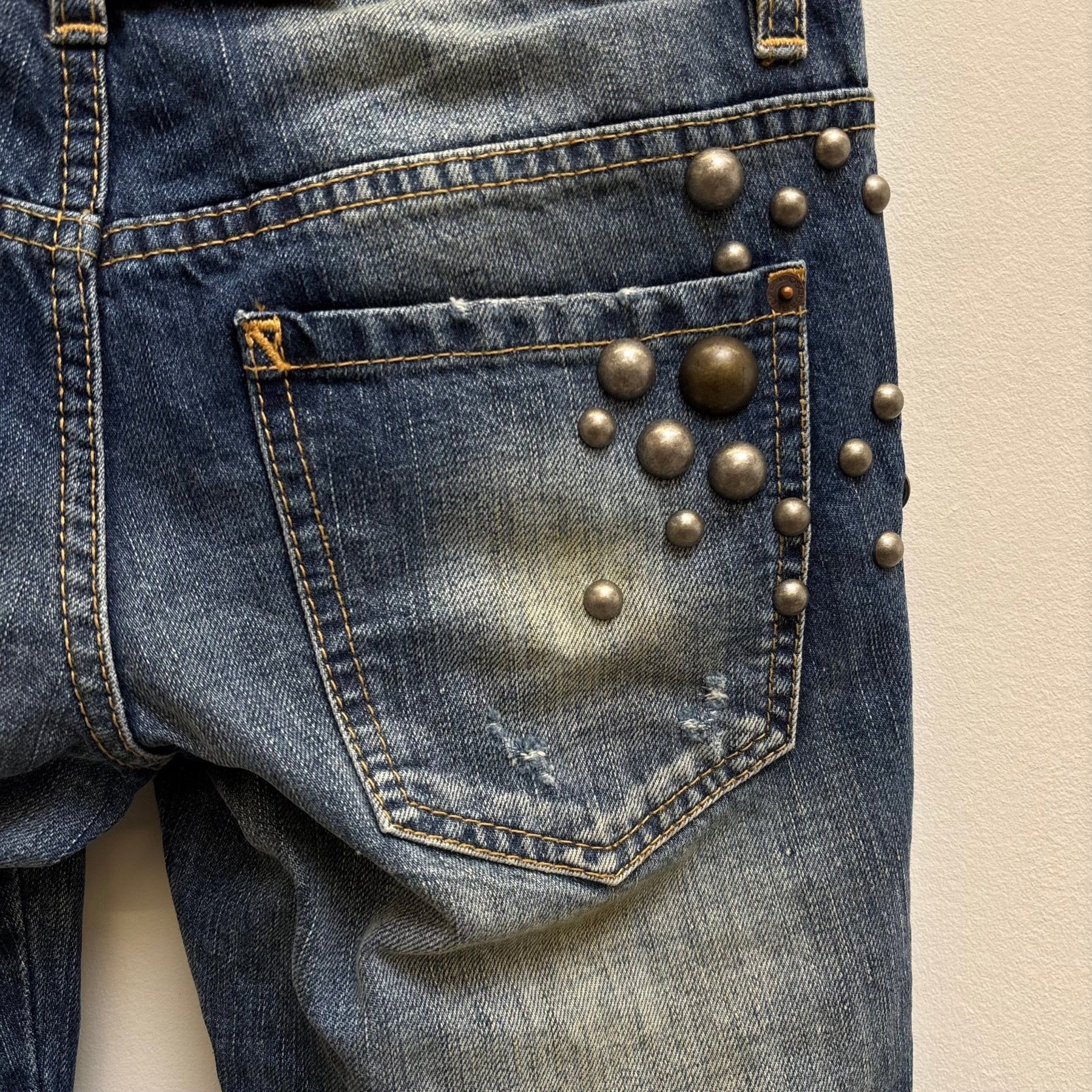 00s Dsquared2 Studded Slim Jeans - Image 12