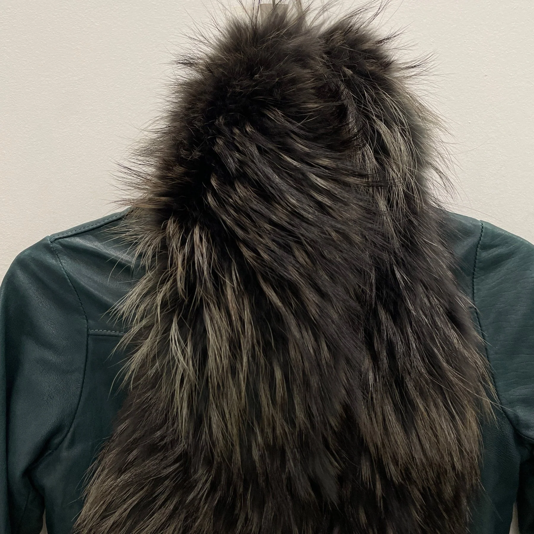 00s Giorgio Brato Cropped Fur Collar Jacket - Image 3
