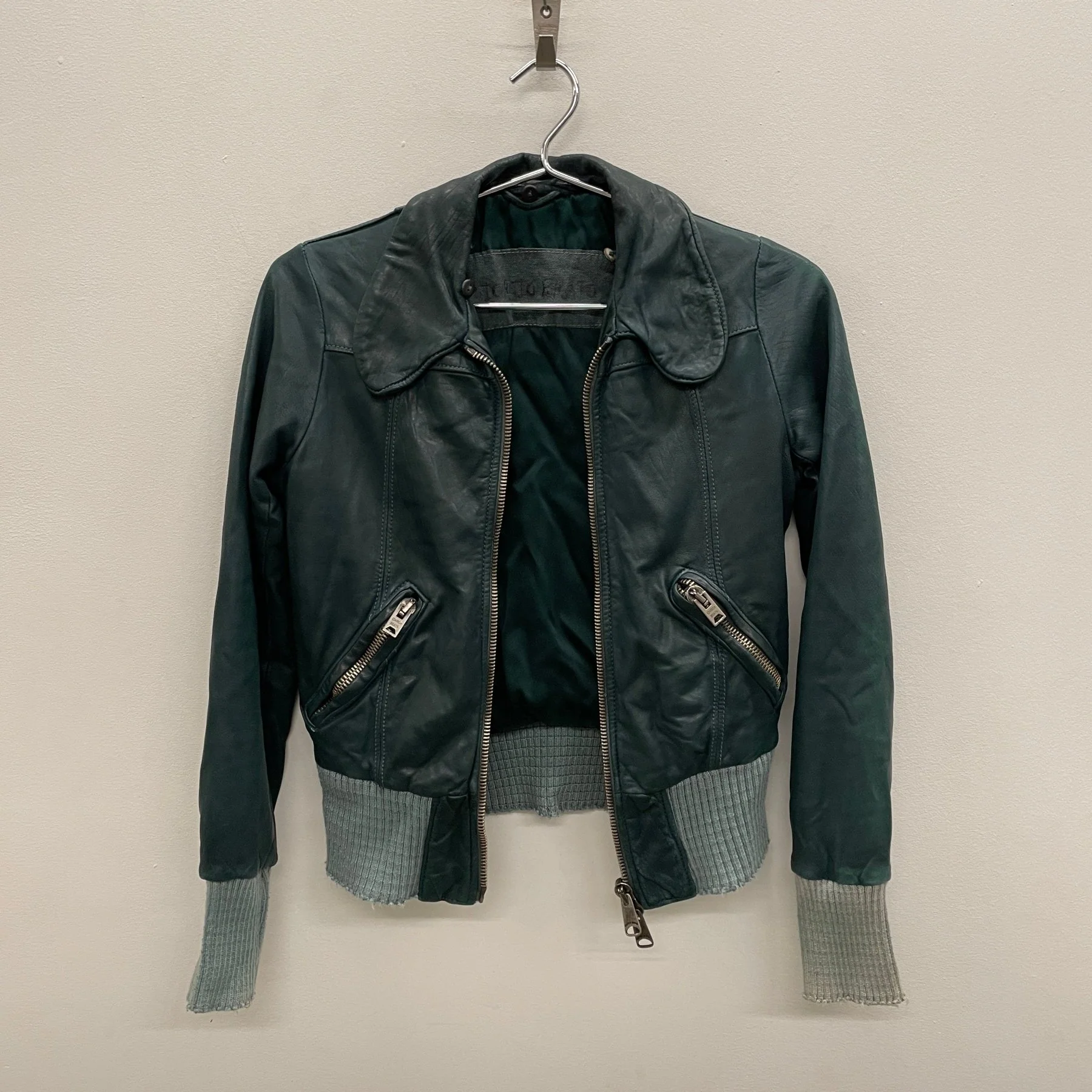 00s Giorgio Brato Cropped Fur Collar Jacket - Image 4