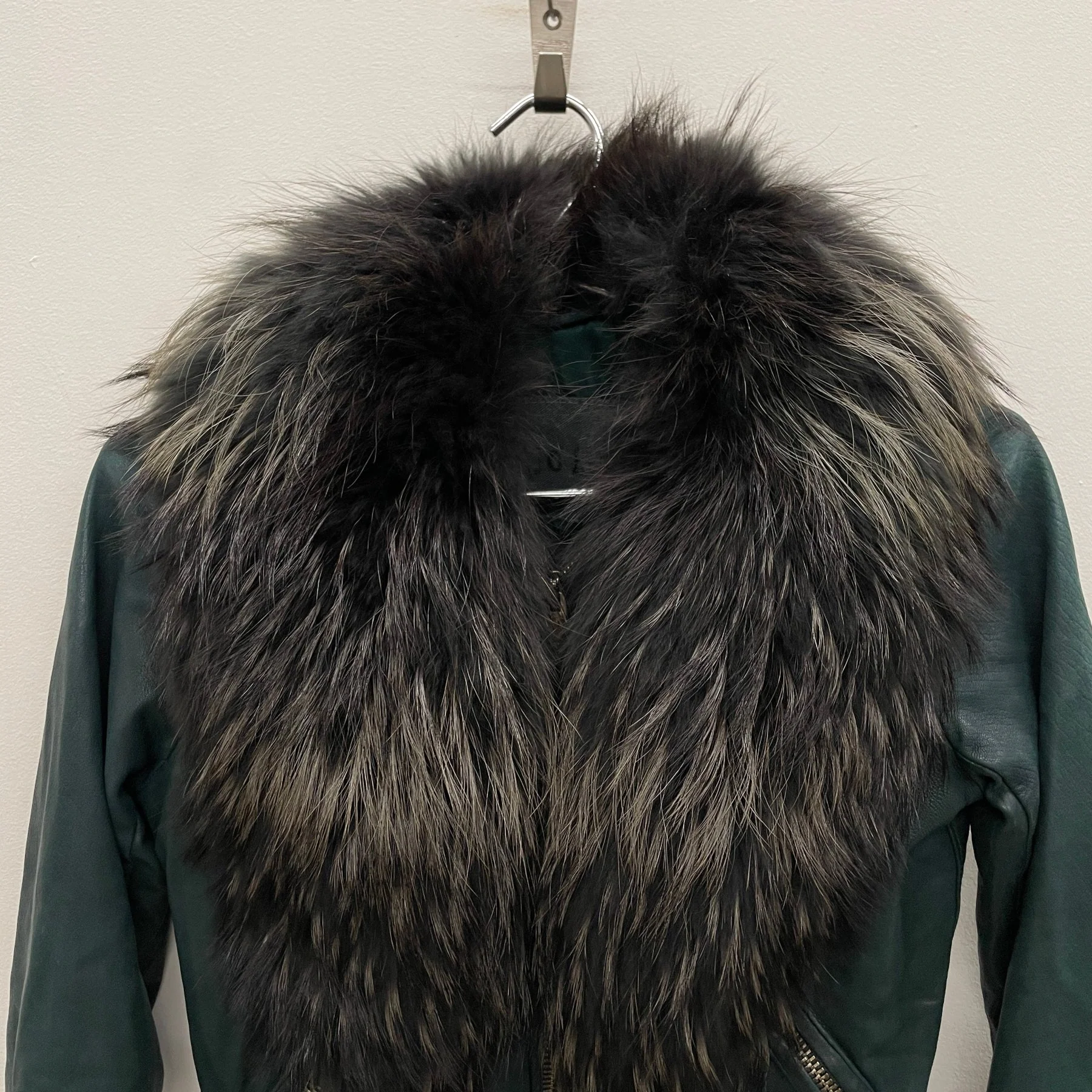 00s Giorgio Brato Cropped Fur Collar Jacket - Image 5