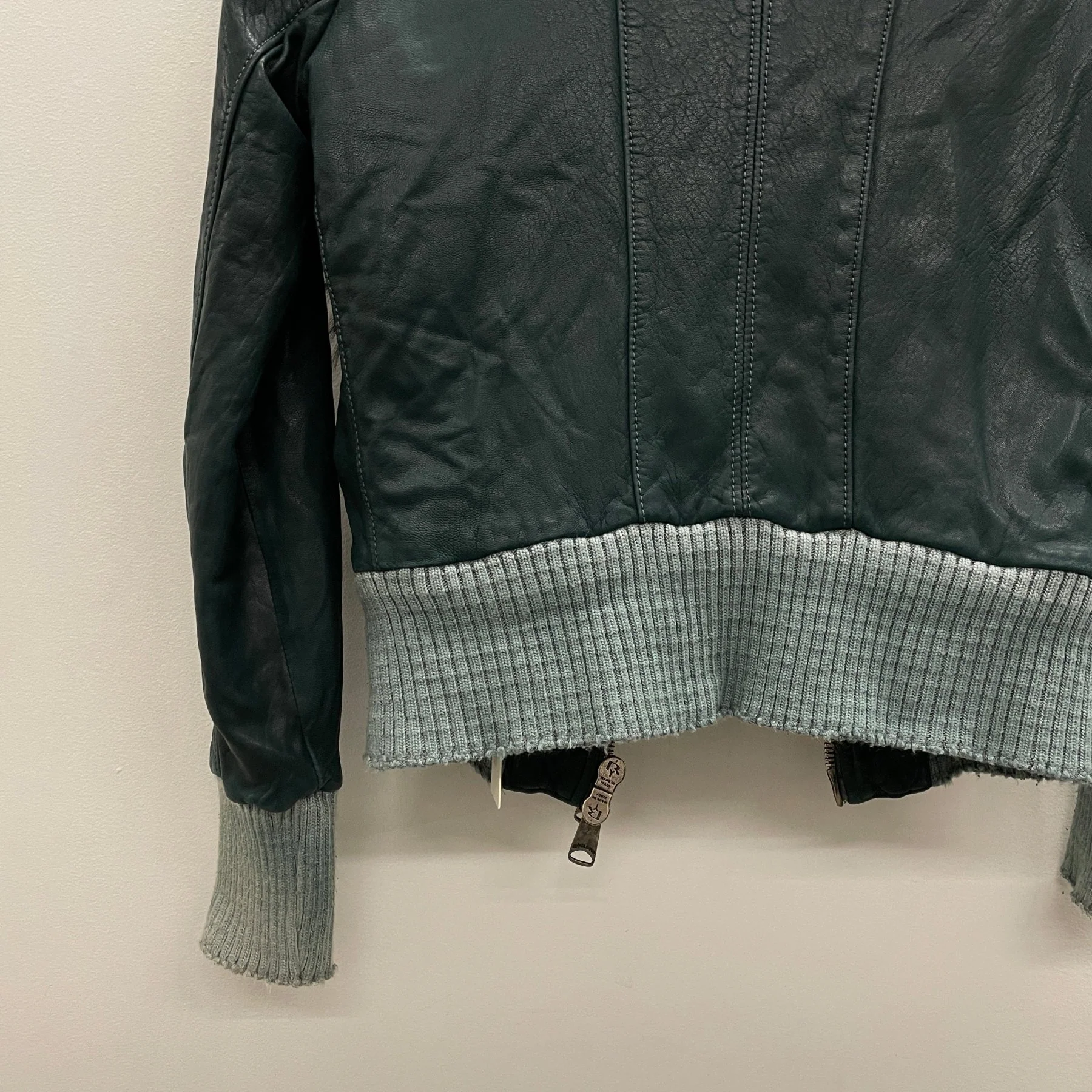 00s Giorgio Brato Cropped Fur Collar Jacket - Image 9