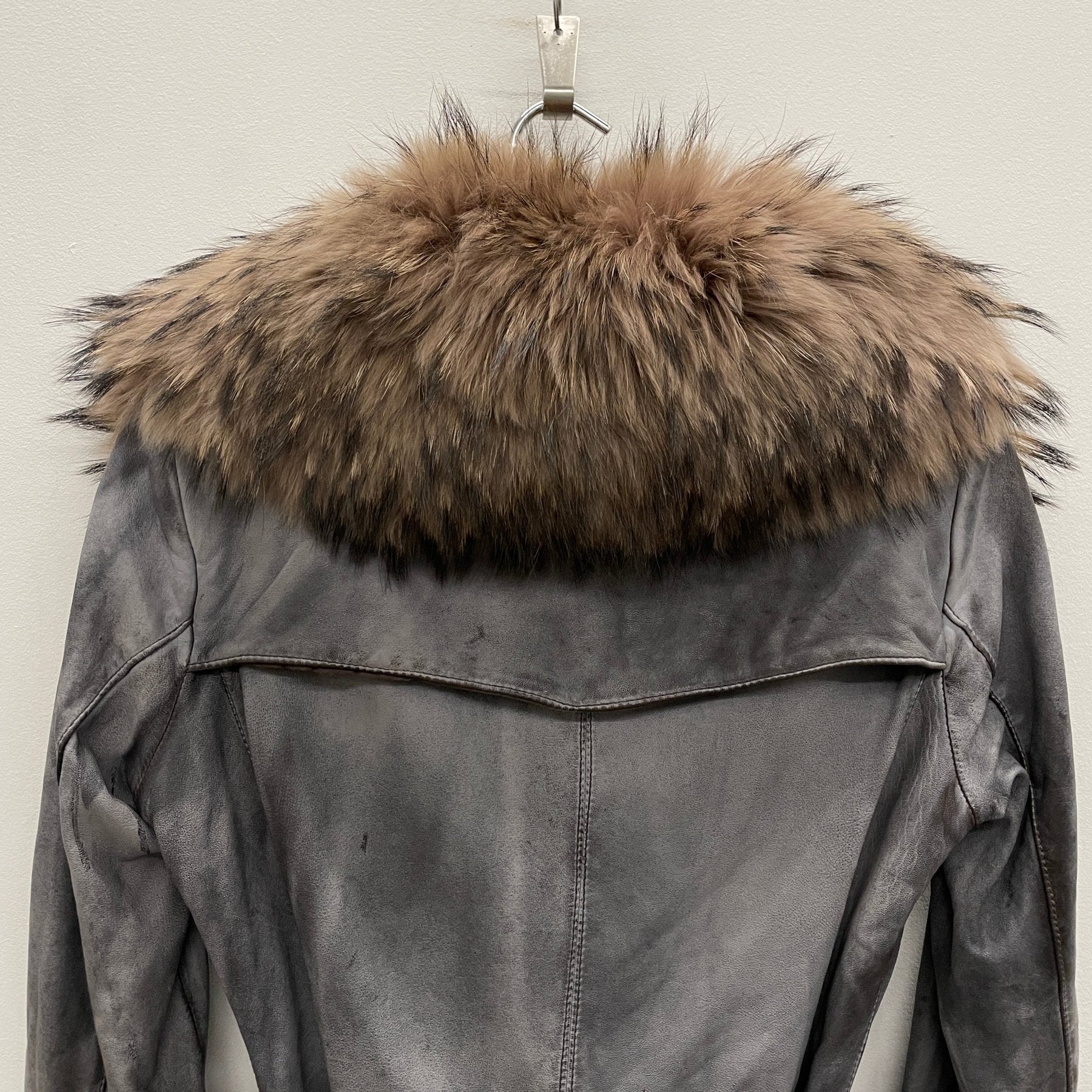 00s Giorgio Brato Fur Collar Sheepskin Coat - Image 5